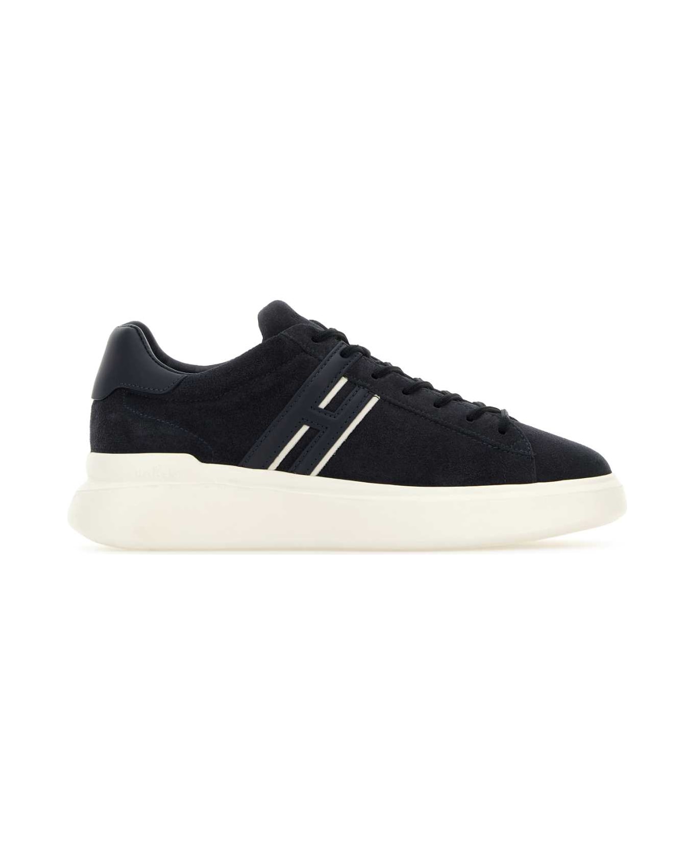Hogan Navy Blue Suede H580 Sneakers - B001B401