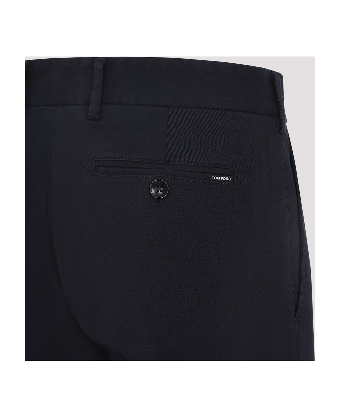 Tom Ford Cotton Twill Pants - NAVY