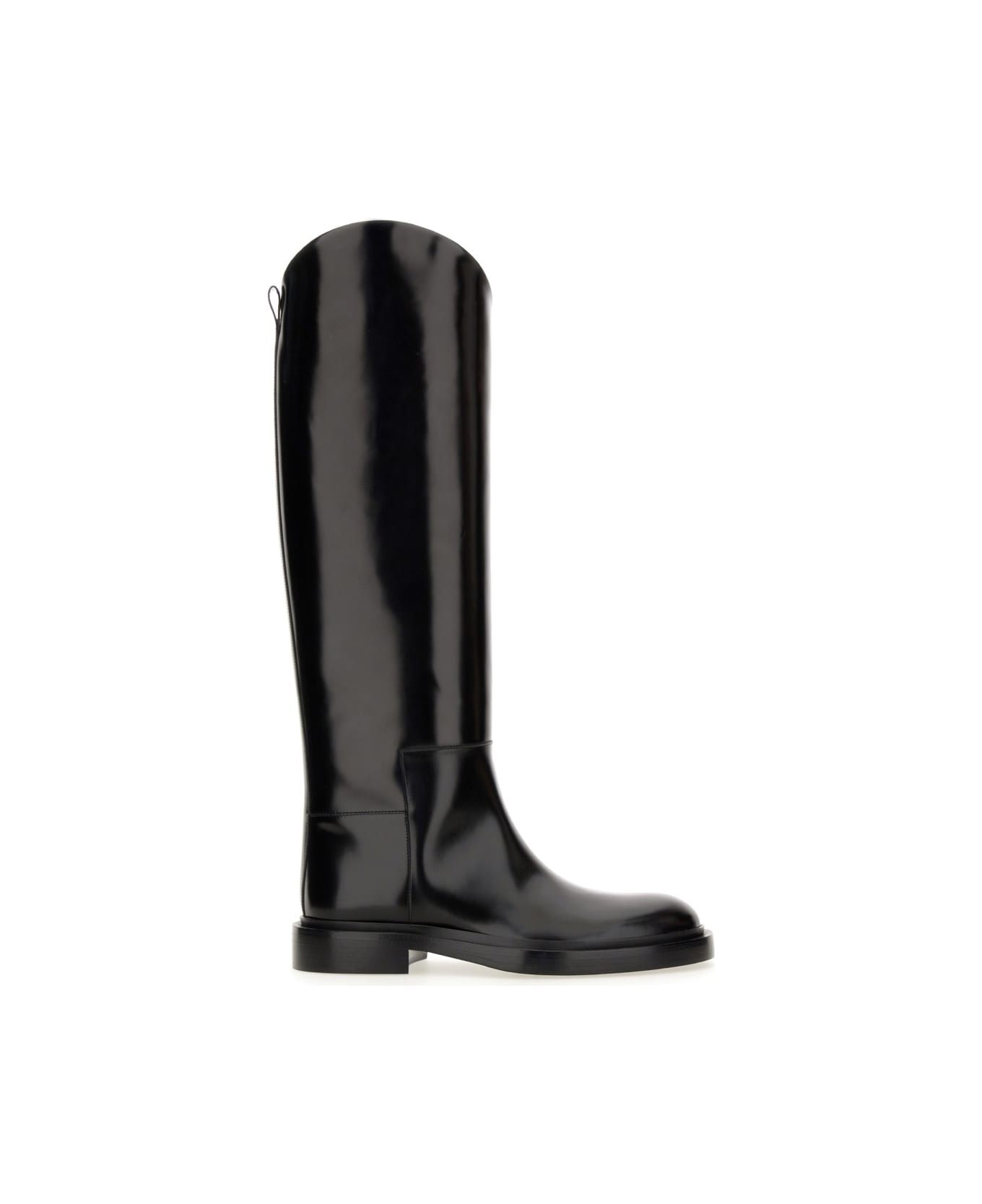 Jil Sander Leather Boot - BLACK