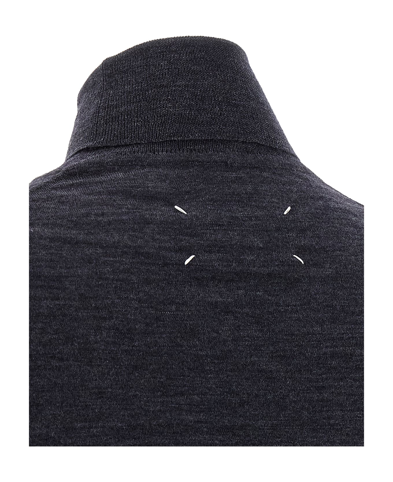 Maison Margiela Wool Turtleneck Sweater - Blue