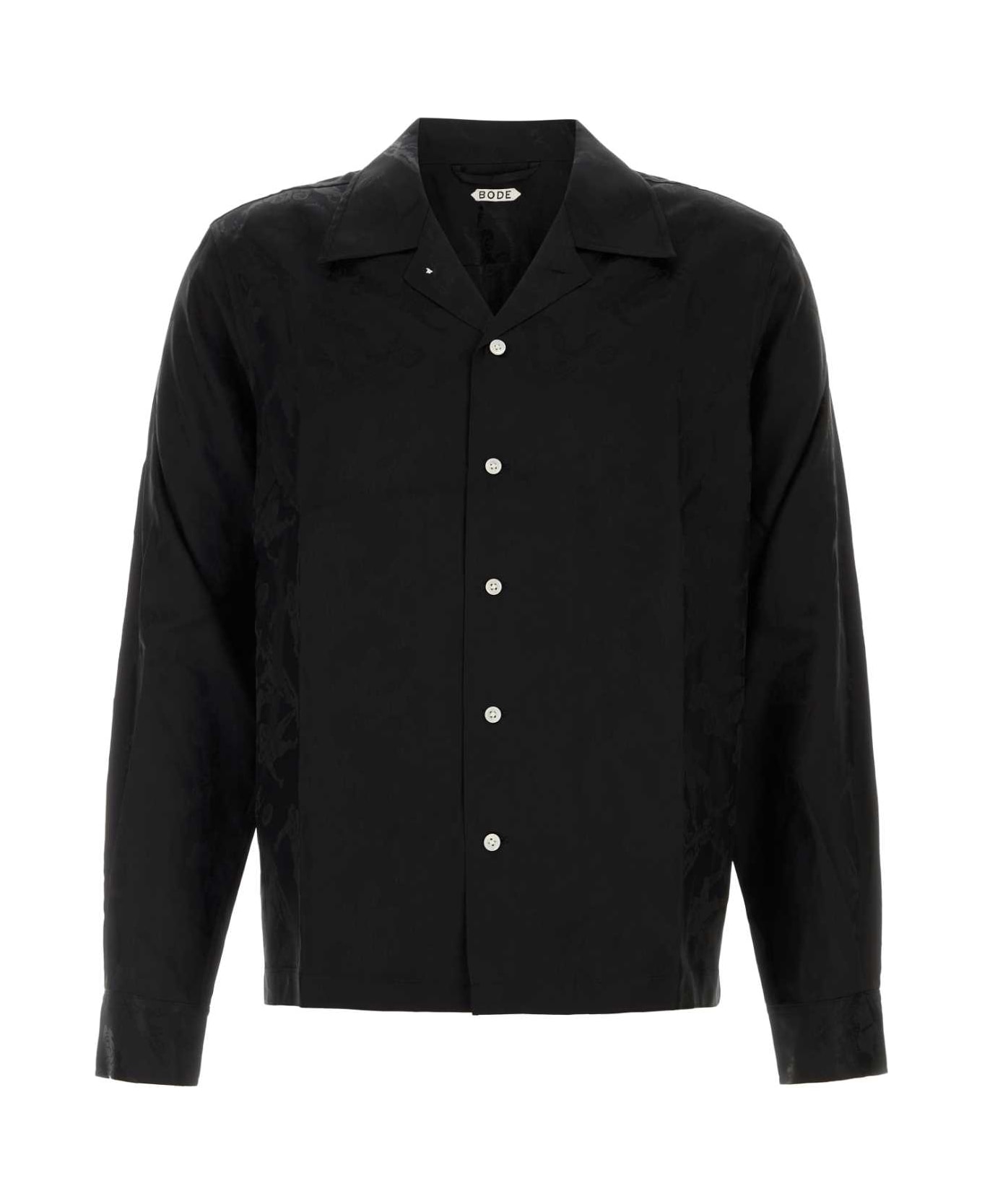 Bode Black Jacquard Football Shirt - BLACK