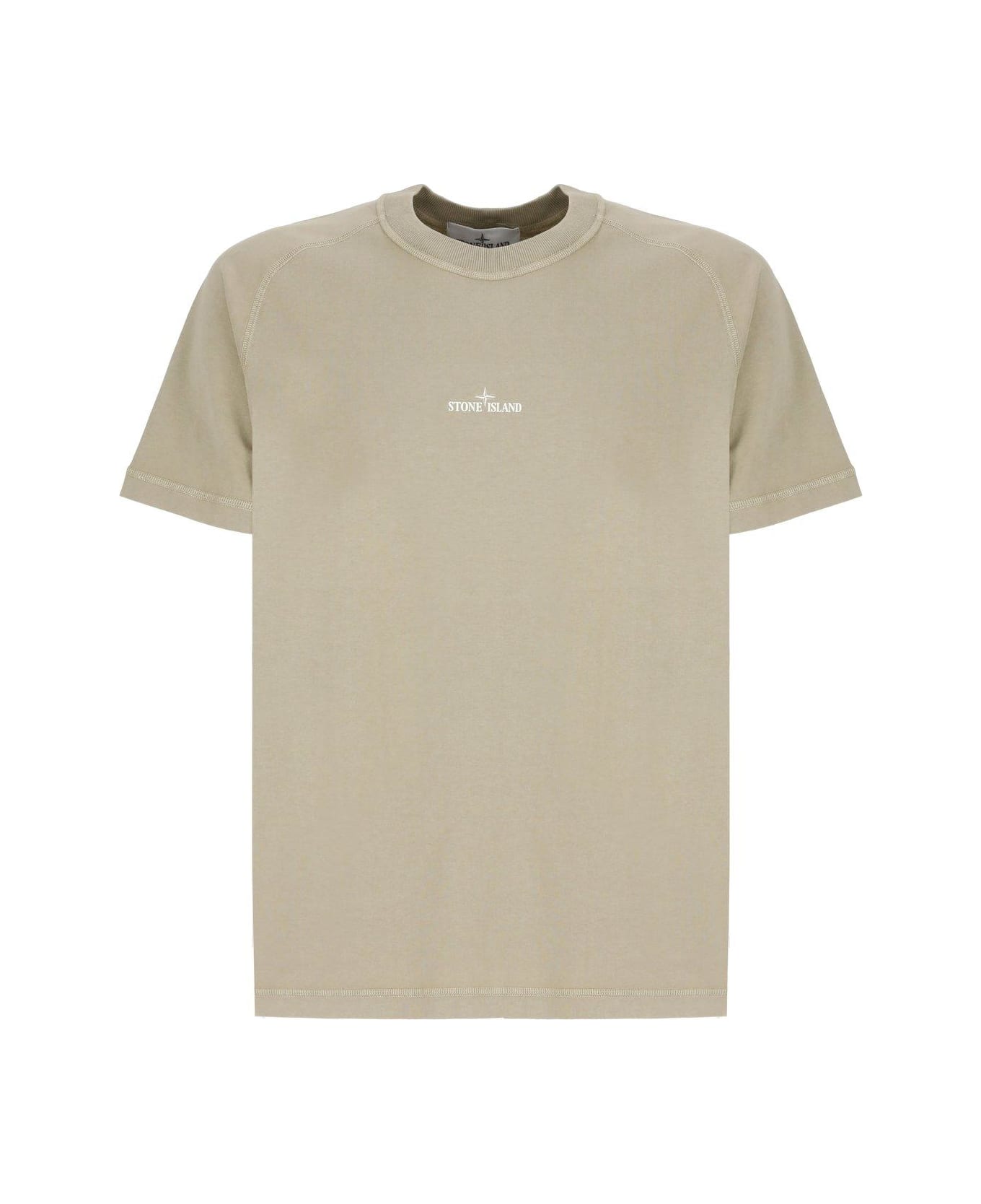 Compass-printed Crewneck T-shirt - Thumbnail 2