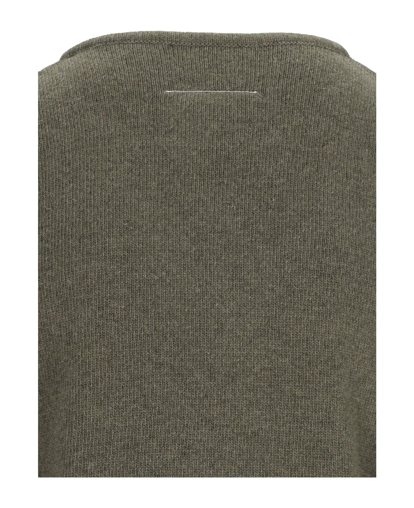 MM6 Maison Margiela Cut-out Detail Sweater - Green