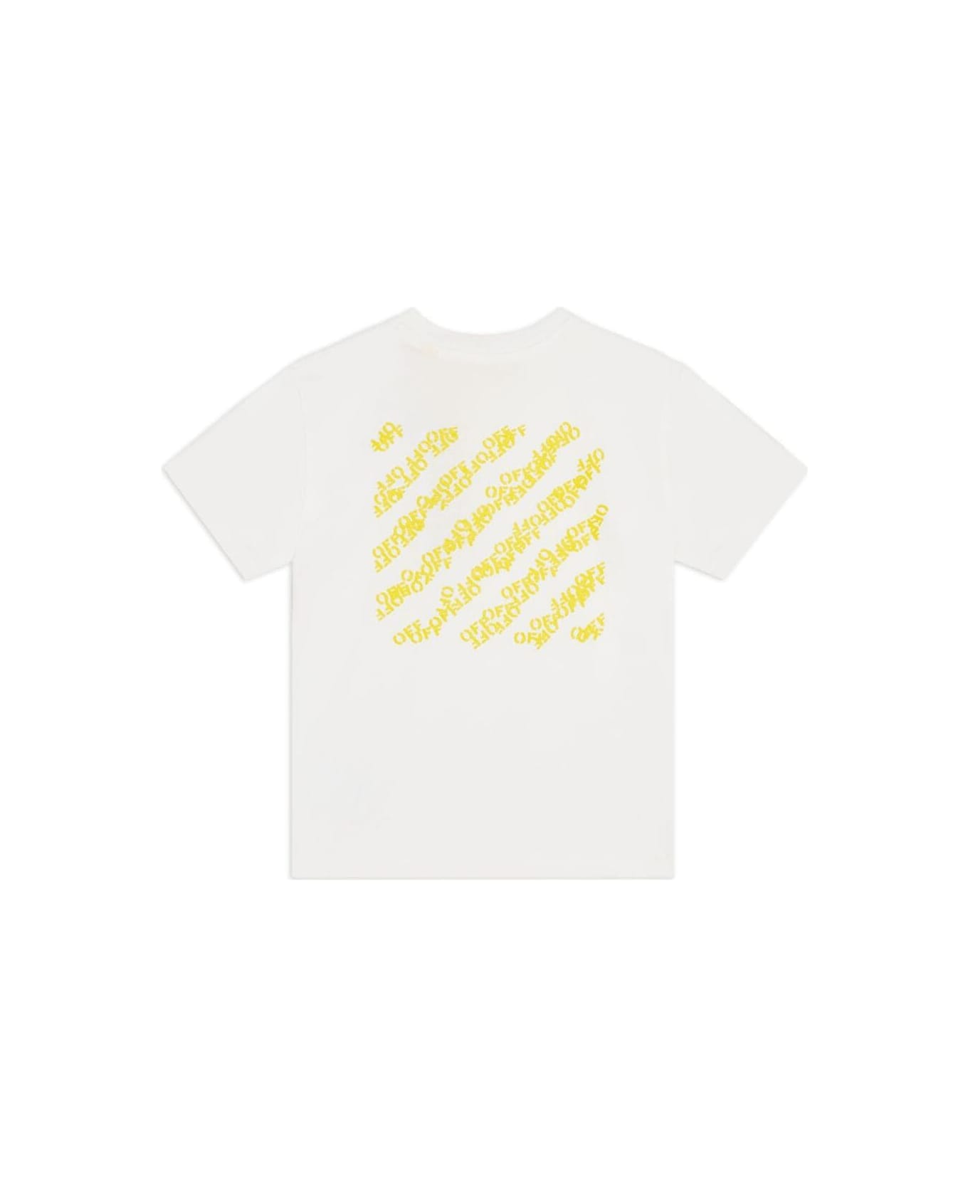 Off-White Multi Off Stamp Short Sleeves T-shirt - White Yellow