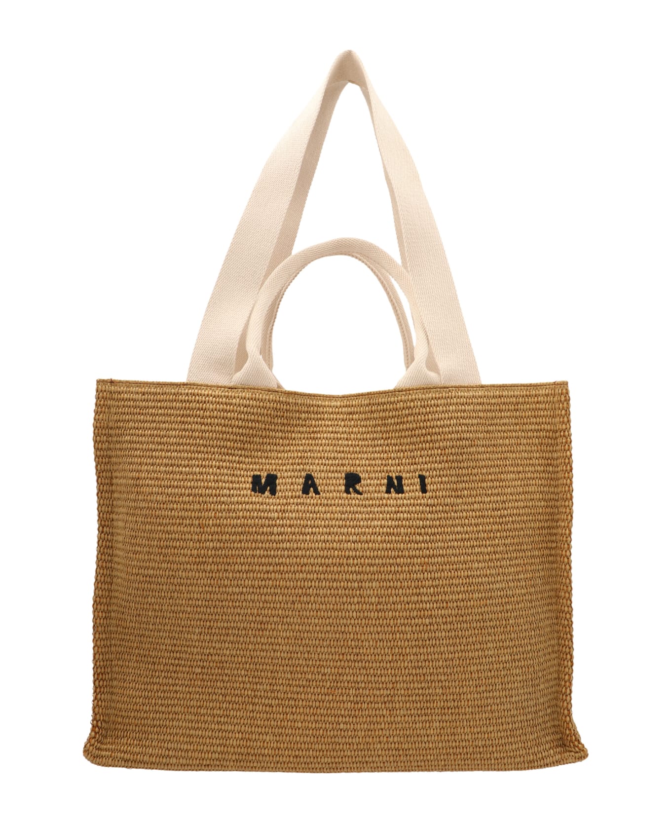 Marni Logo Shopper - Beige
