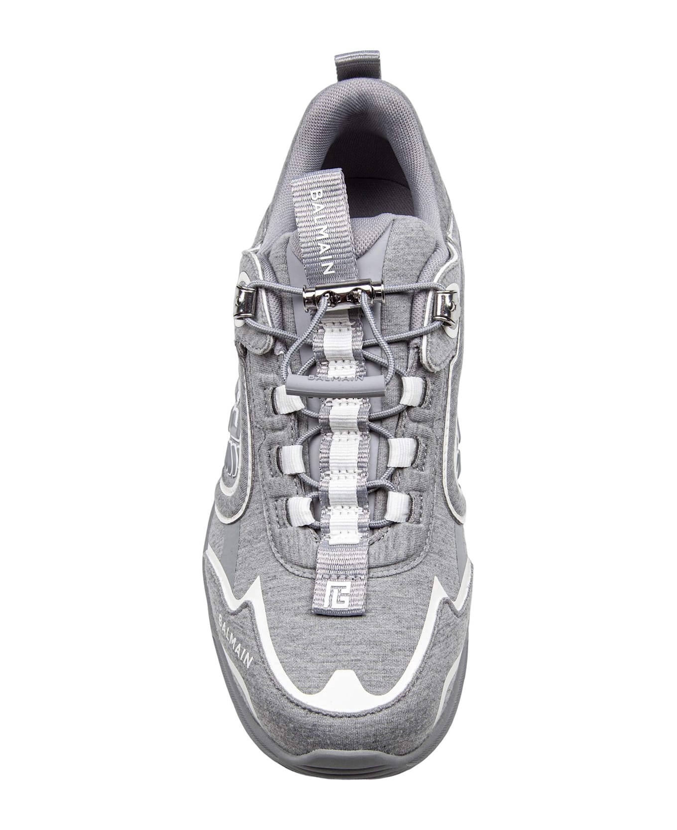 Balmain Cosmic Dust Pile Sneakers Color Grey/white - Grey/White