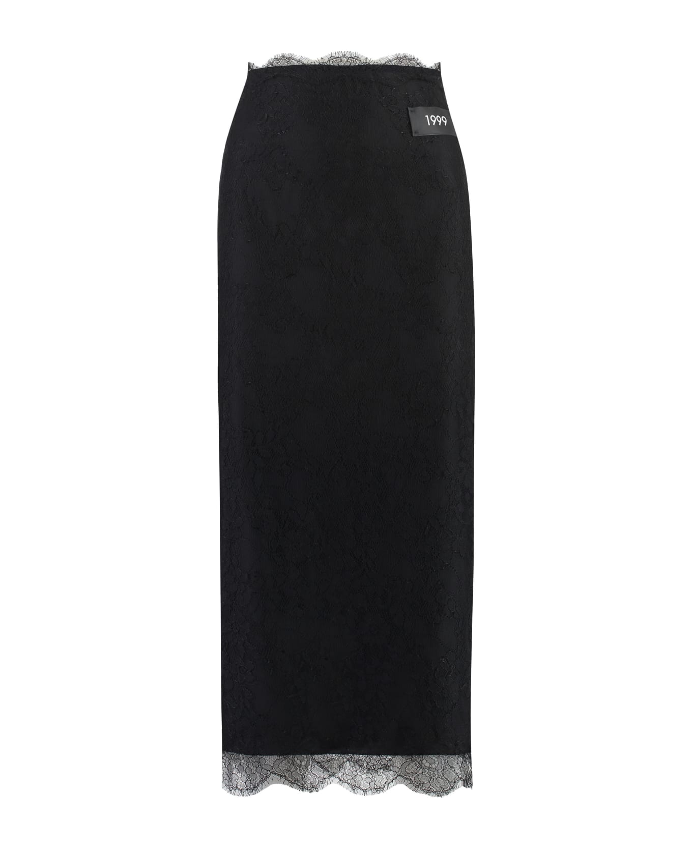 Dolce & Gabbana Lace Pencil Skirt - black