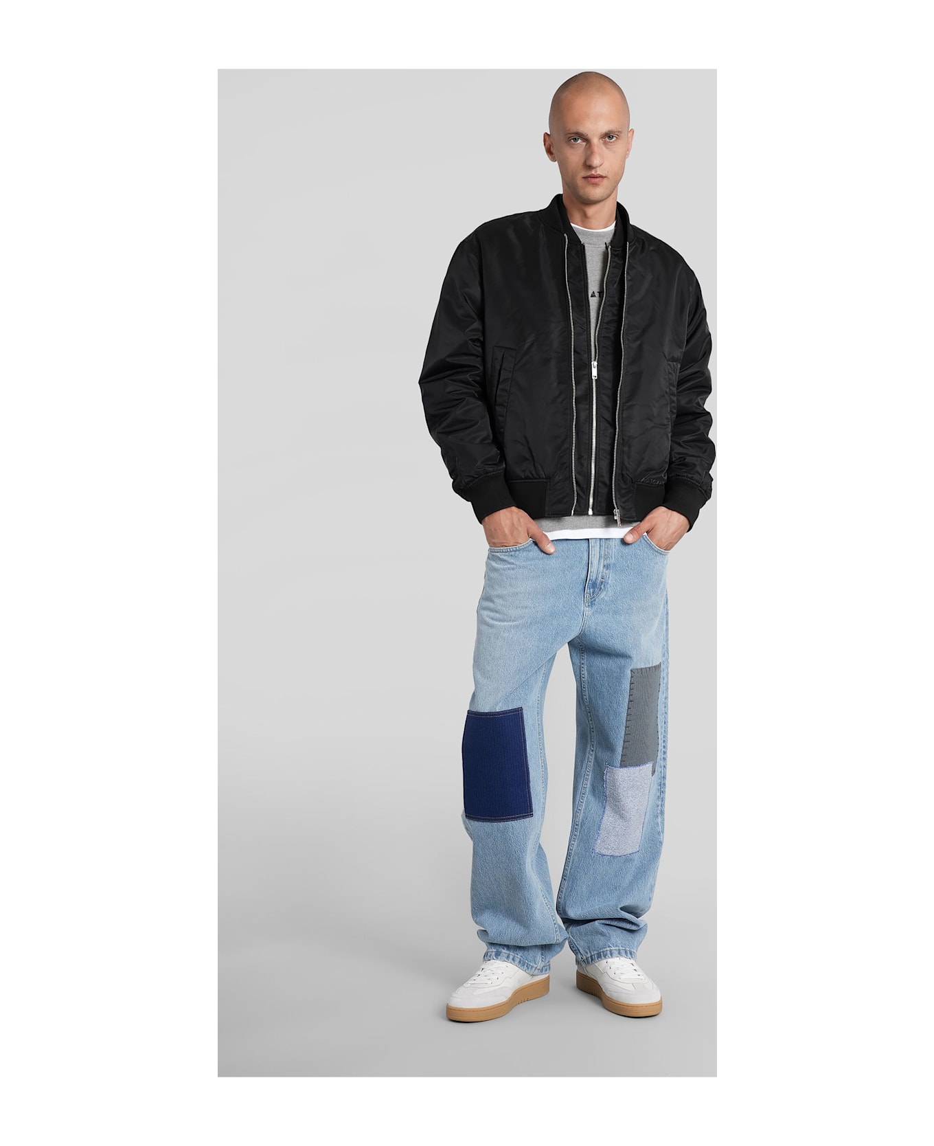 Axel Arigato Pen Layered Bomber Jacket In Black Polyamide - BLACK
