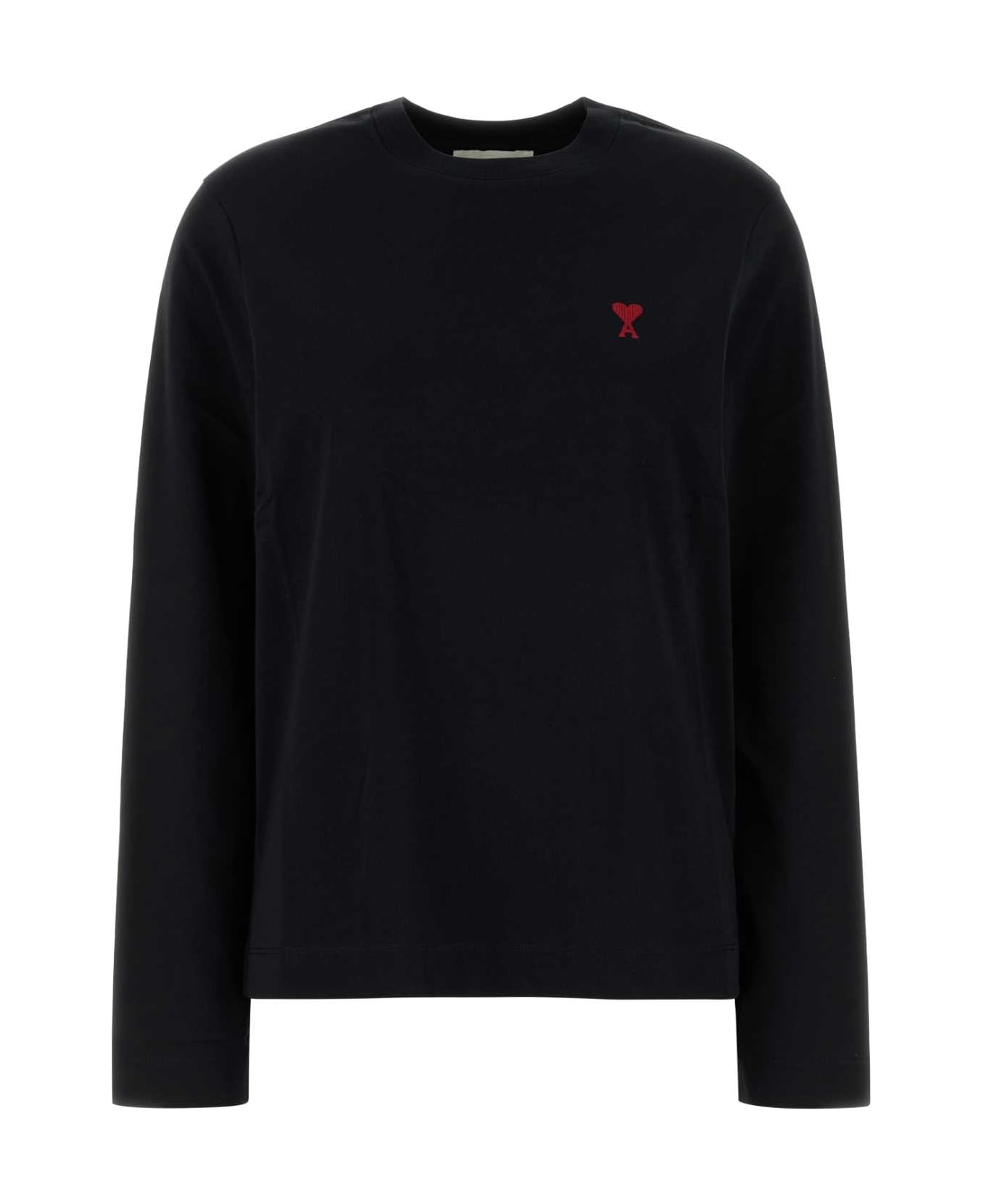 Ami Alexandre Mattiussi Black Cotton T-shirt - Black