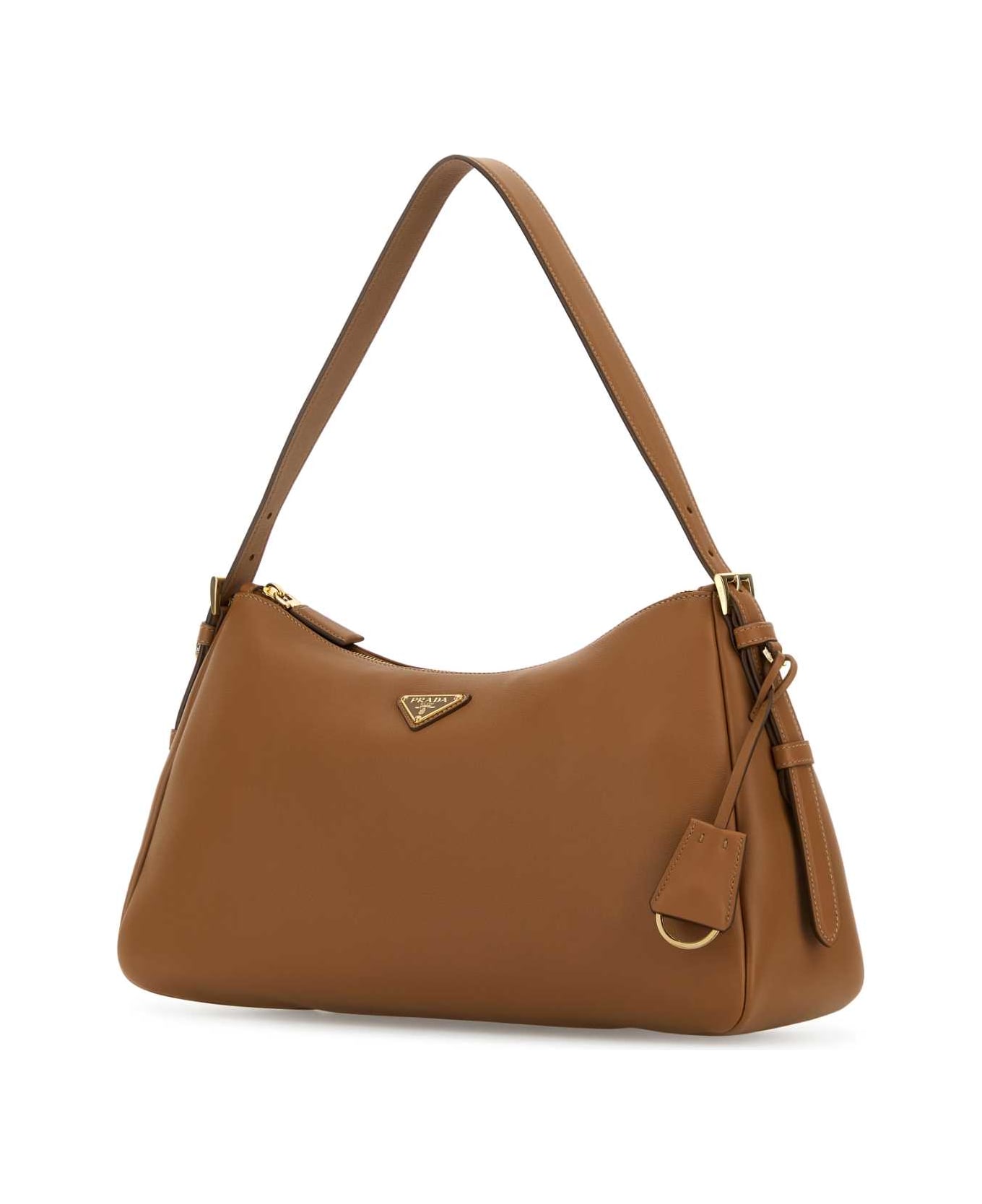 Prada Caramel Leather Shoulder Bag - CARAMEL 0