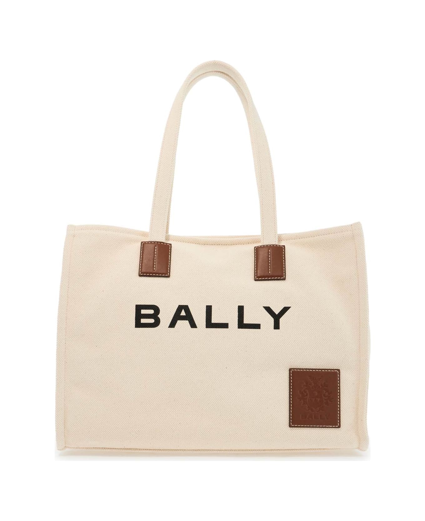 Bally East/west Akelei Canvas Tote - NATURAL CUERO ORO