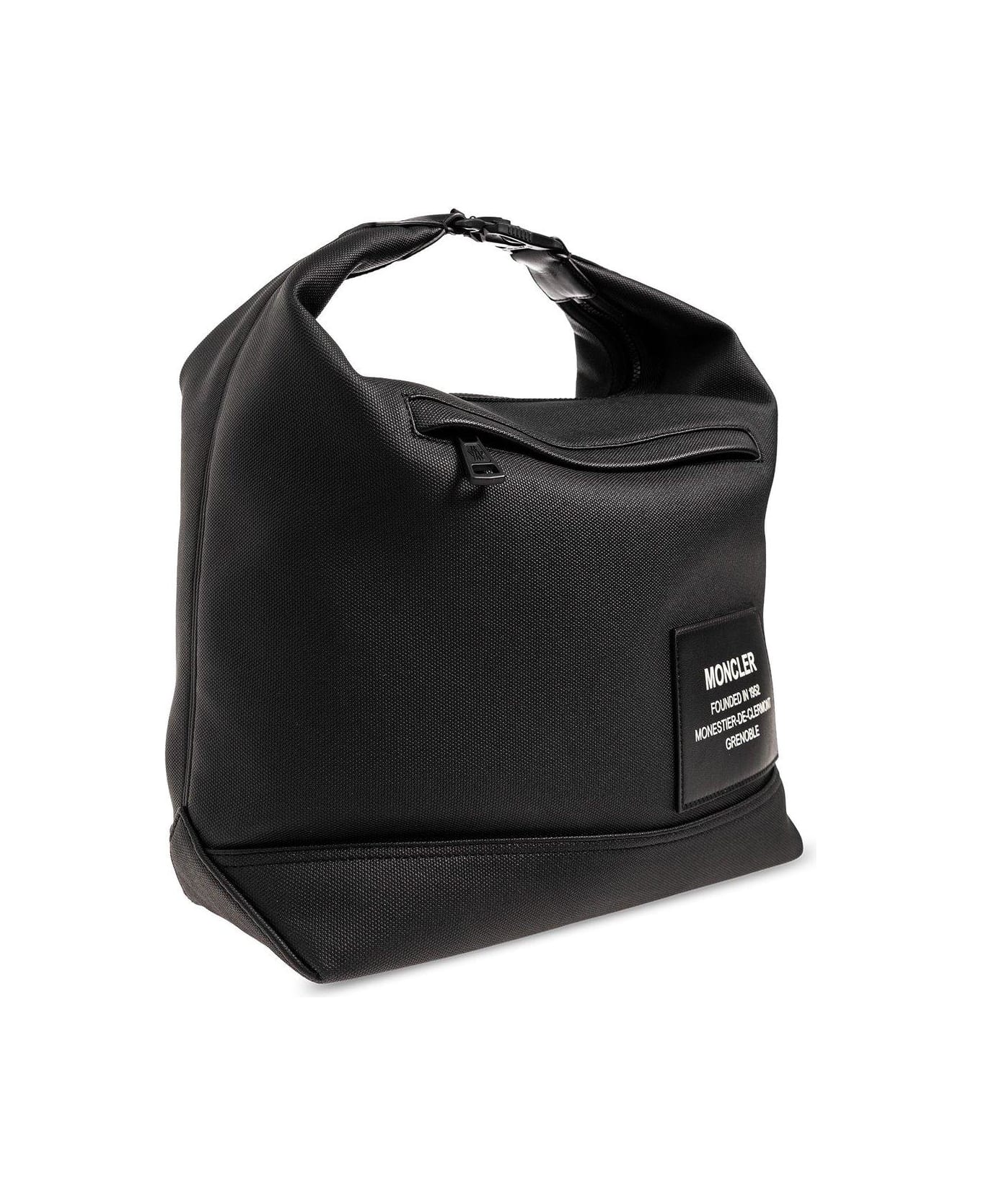 Moncler Nakoa Logo Patch Top Handle Bag - Black トートバッグ