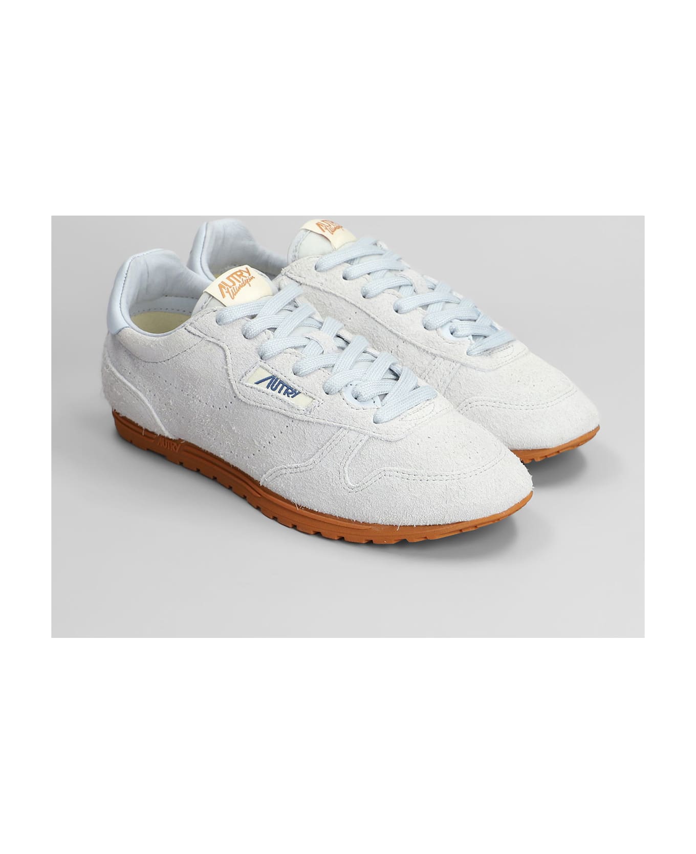 Autry Windspin Sneakers In Grey Suede - grey