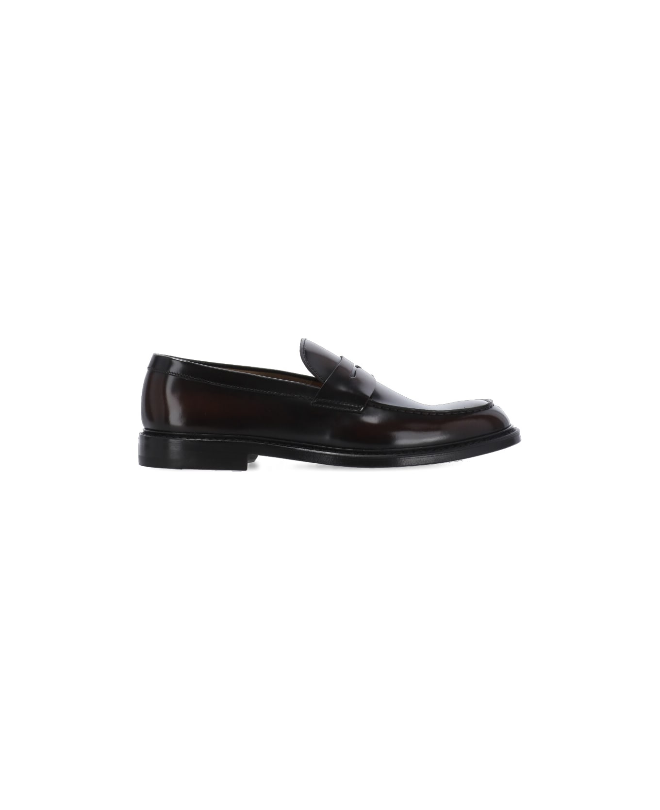 Doucal's Smooth Leather Loafers - Brown ローファー＆デッキシューズ