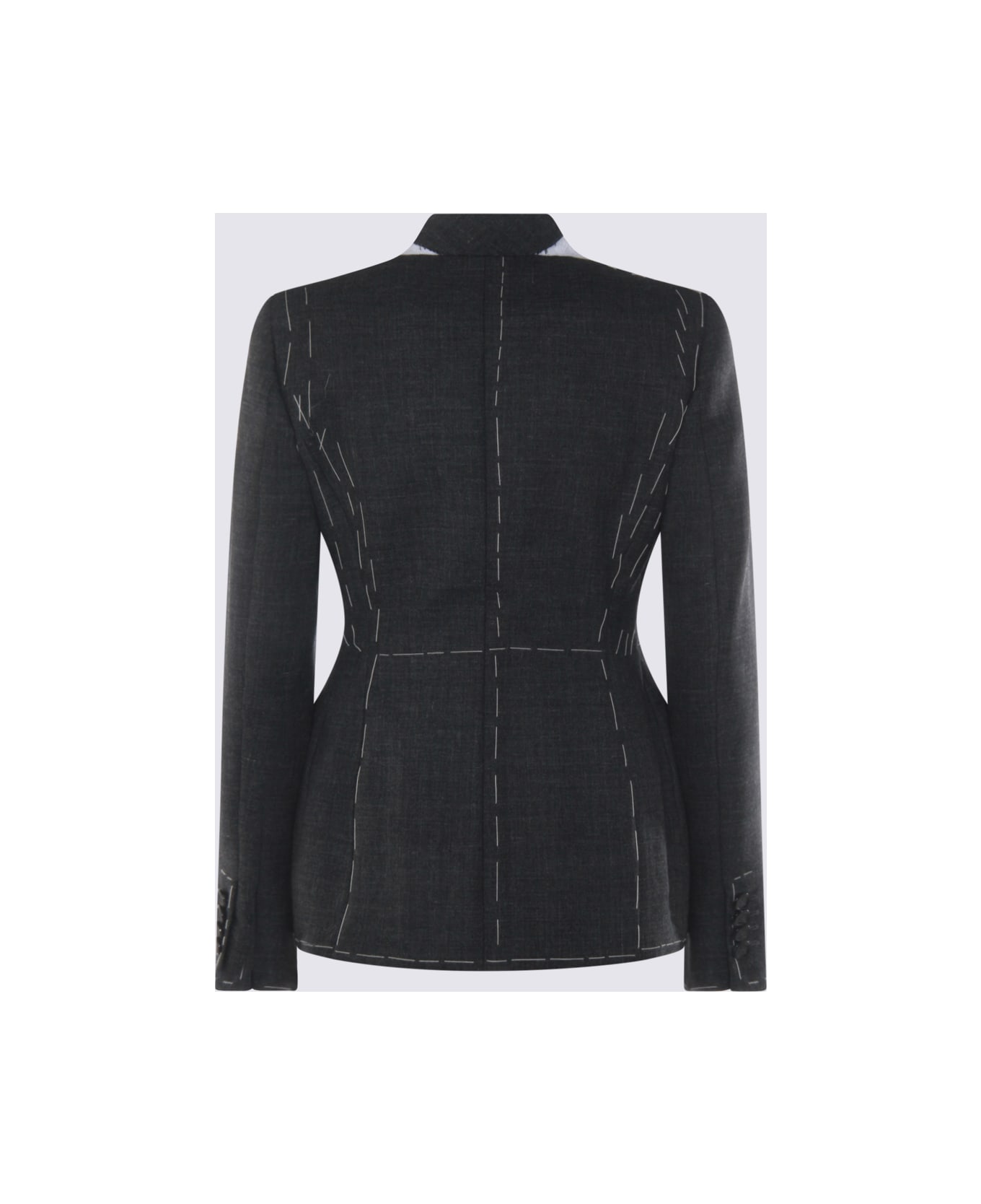 Moschino Grey Wool Blazer - Grey