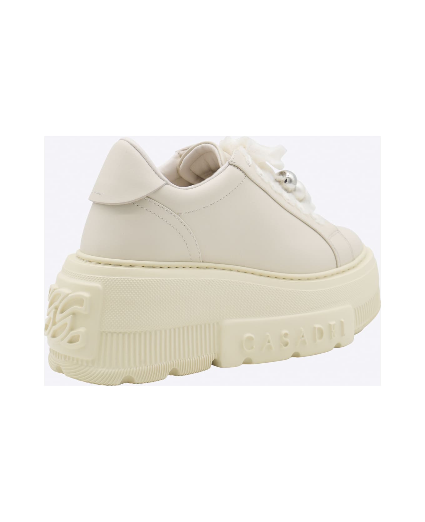 Casadei Milk Leather Nexus Sneakers - MILK