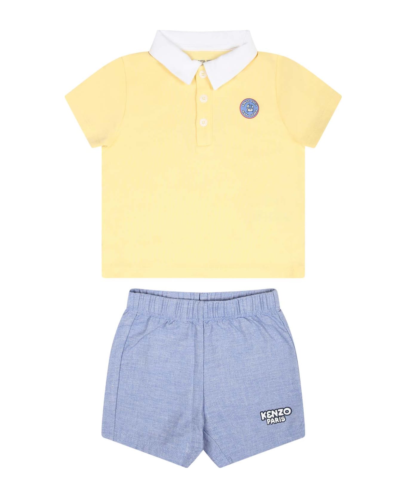 Kenzo Kids Multicolor Sports Suit For Baby Boy - Multicolor