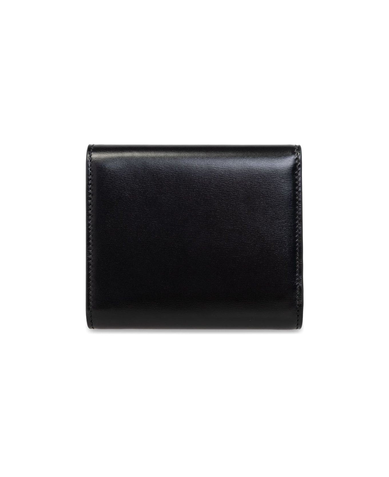 Ferragamo Fiamma Compact Wallet - Nero