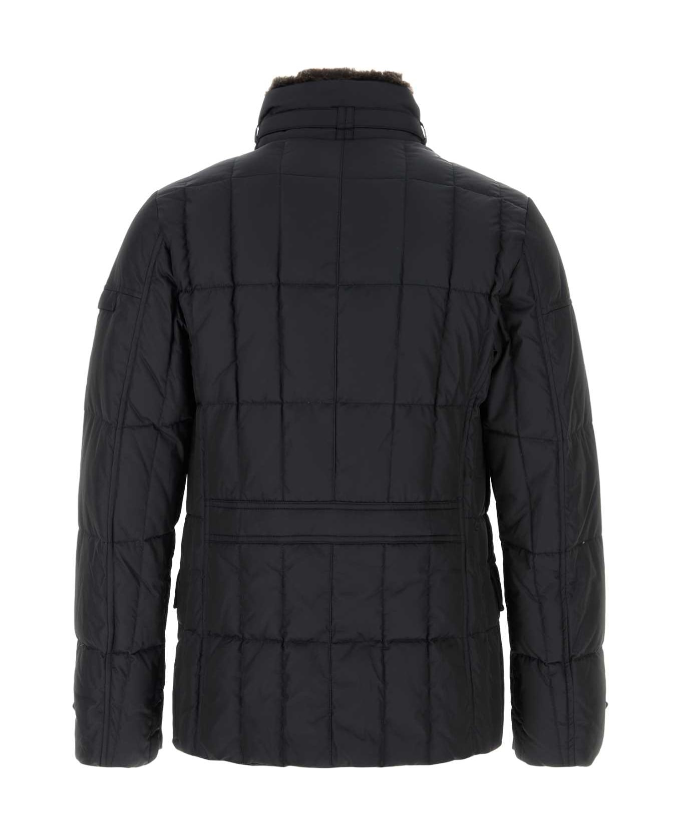 Moorer Midnight Blue Polyester Siro Down Jacket - BLU