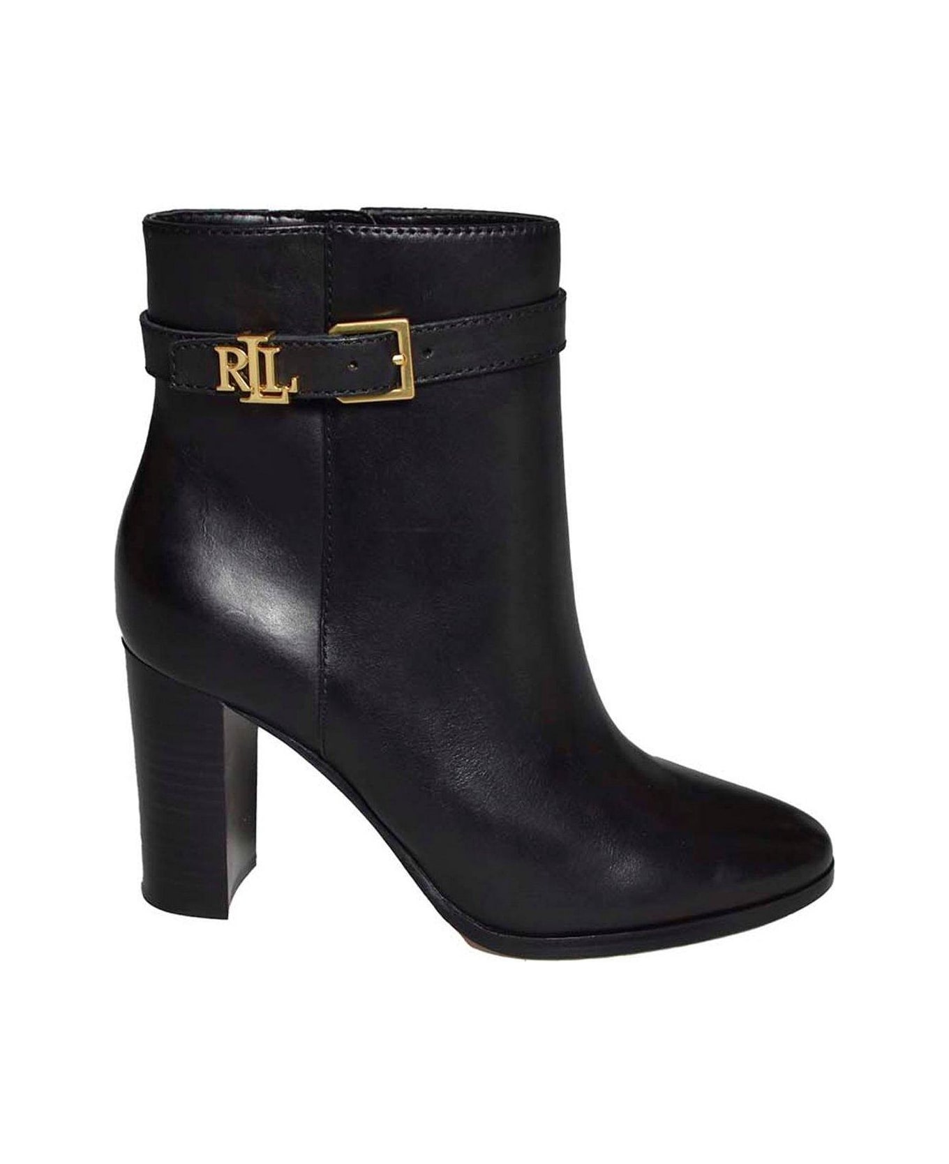 Ralph Lauren Bailey Zipped Boots - Black