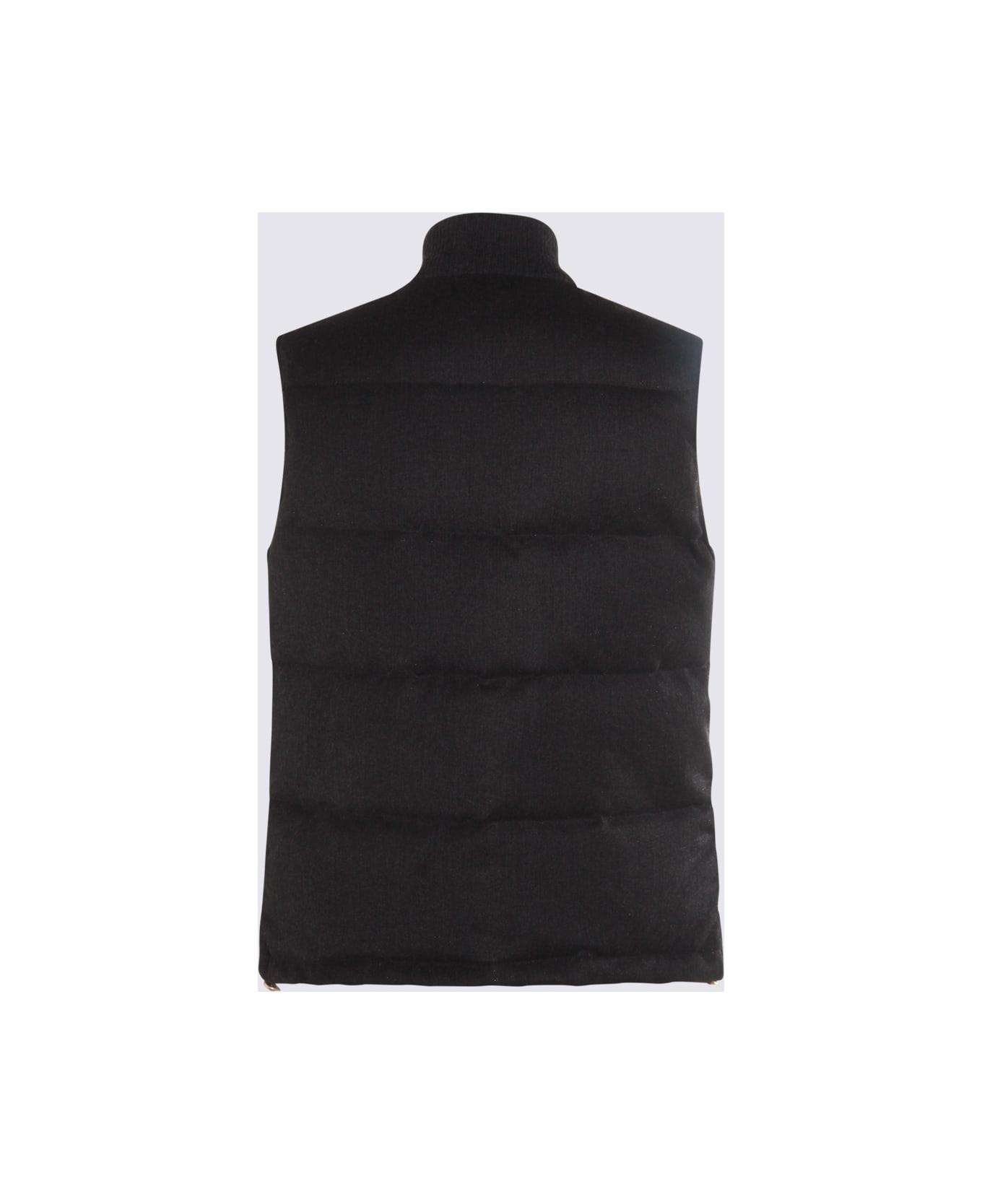 Eleventy Black Wool Down Jacket - Carbone