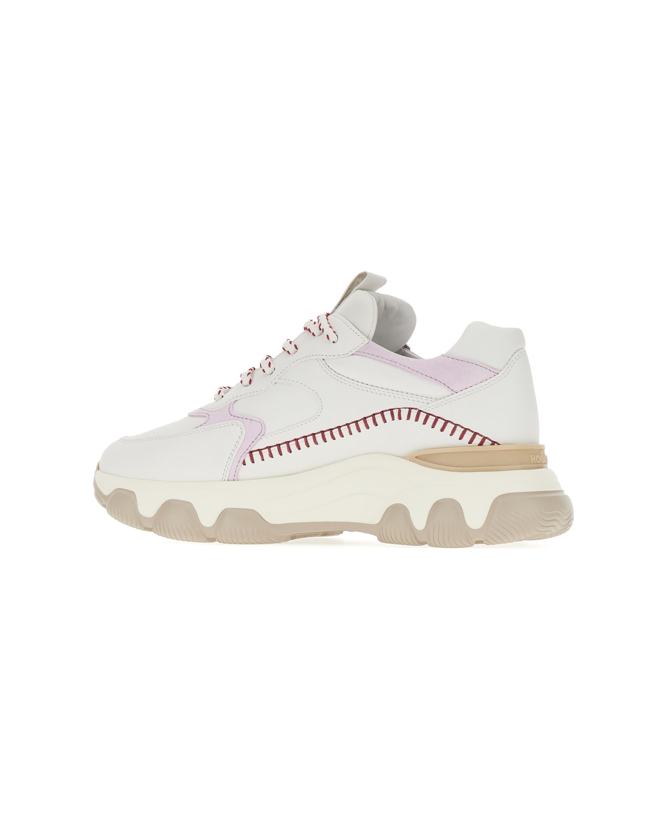 Hogan White Leather Hyperactive Sneakers - Bianco