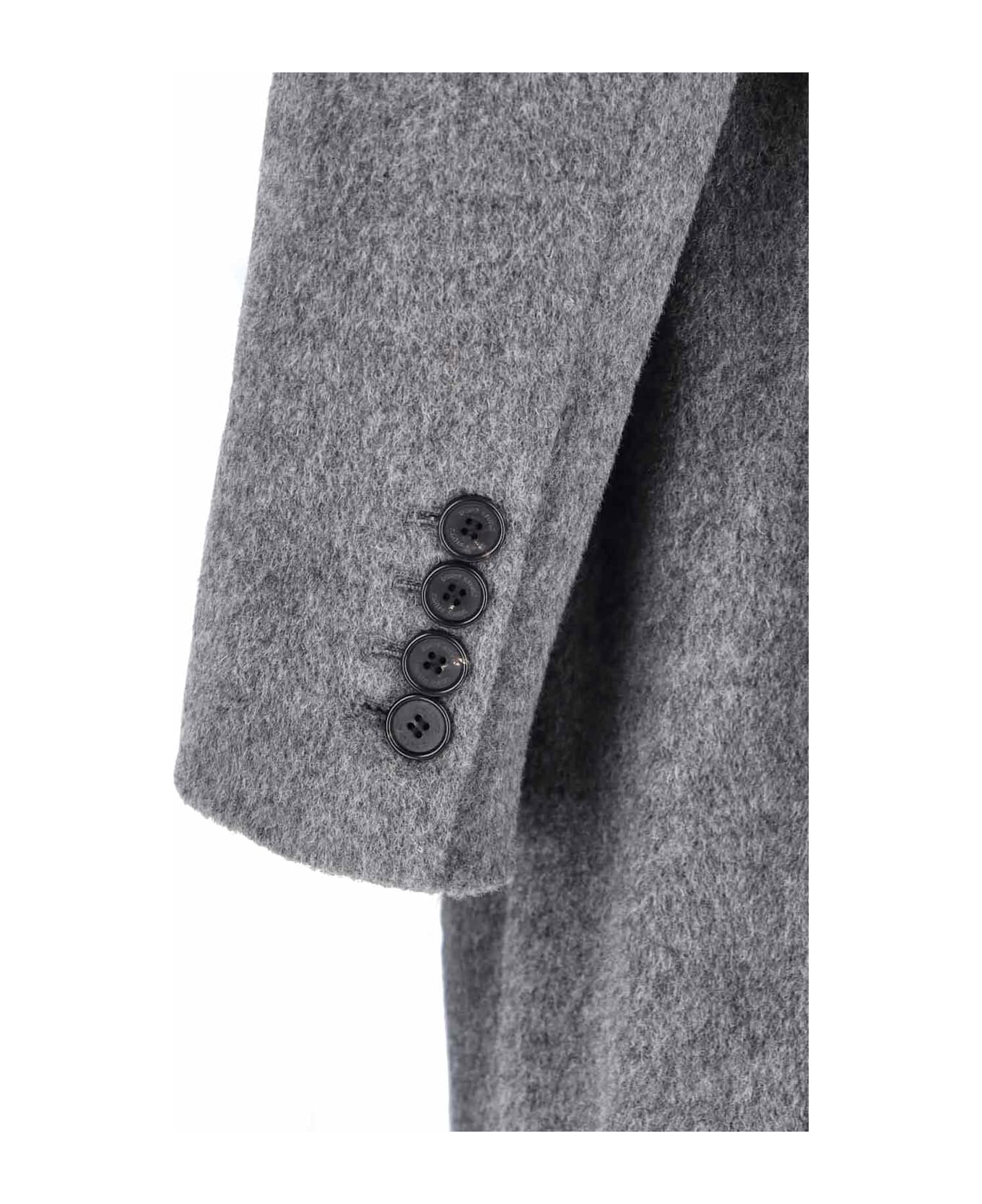 Dunst Single-breasted Coat - Gray
