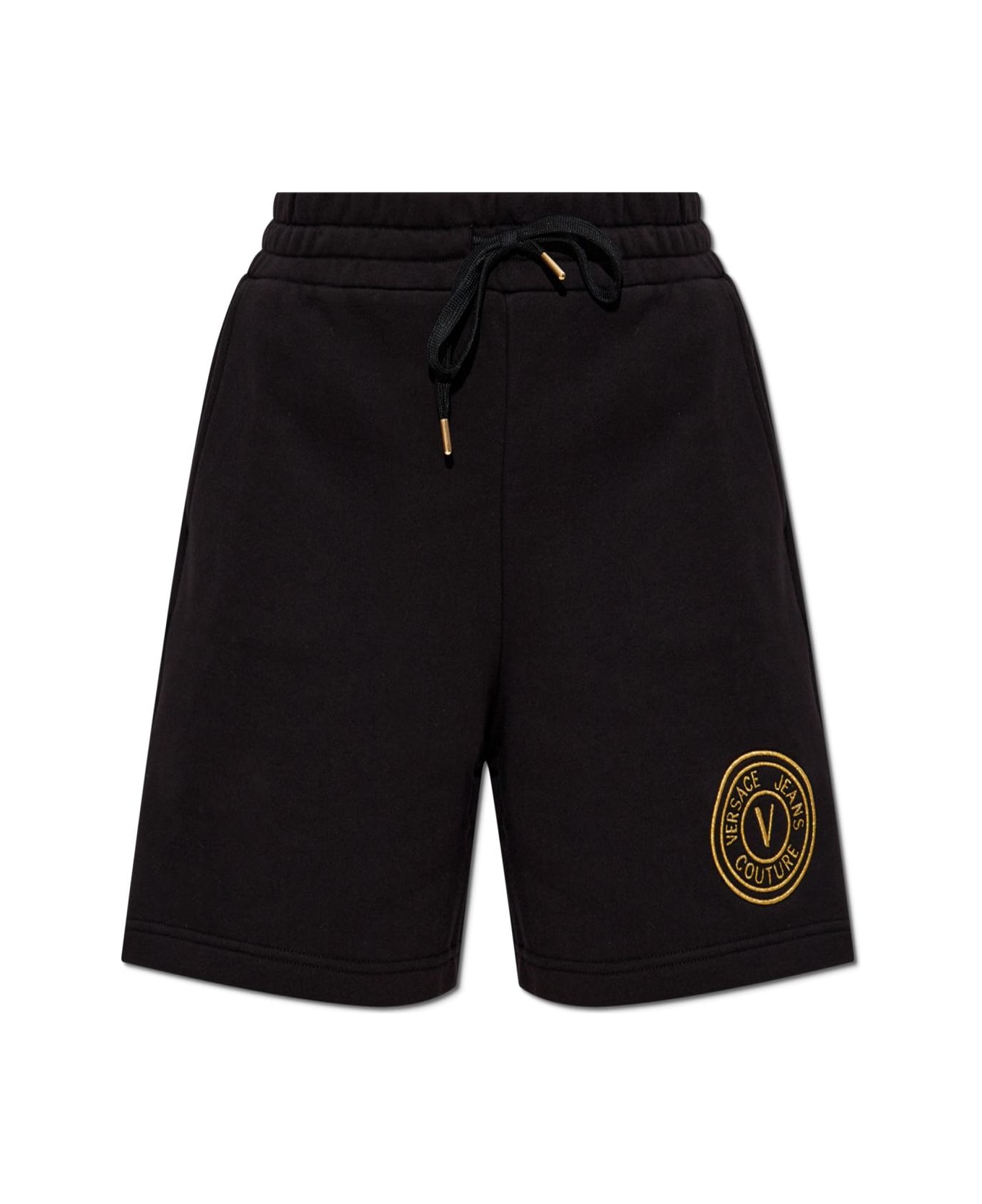 Versace Jeans Couture Sweatshirt With Printed Logo - BLACK