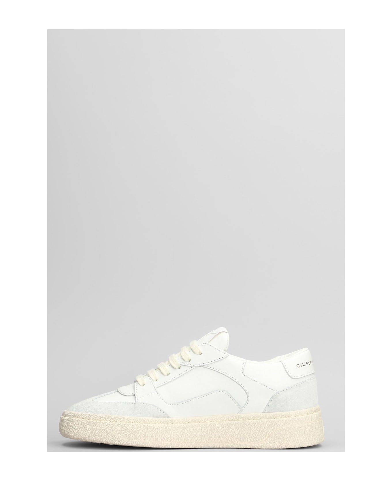 Giuseppe Zanotti Gz94 Sneakers In White Suede And Leather - white