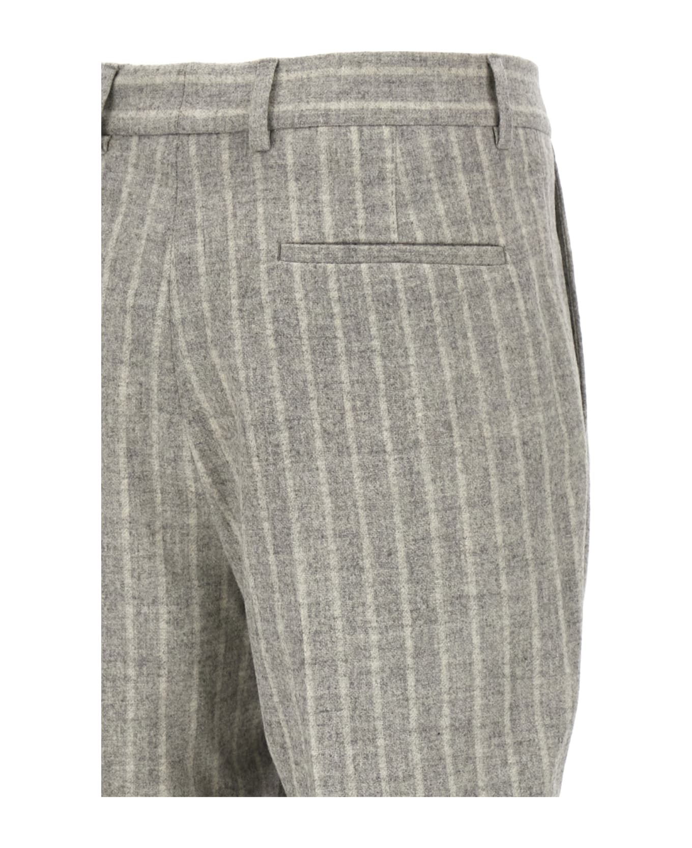 Brunello Cucinelli Pinstripe Pants - Gray