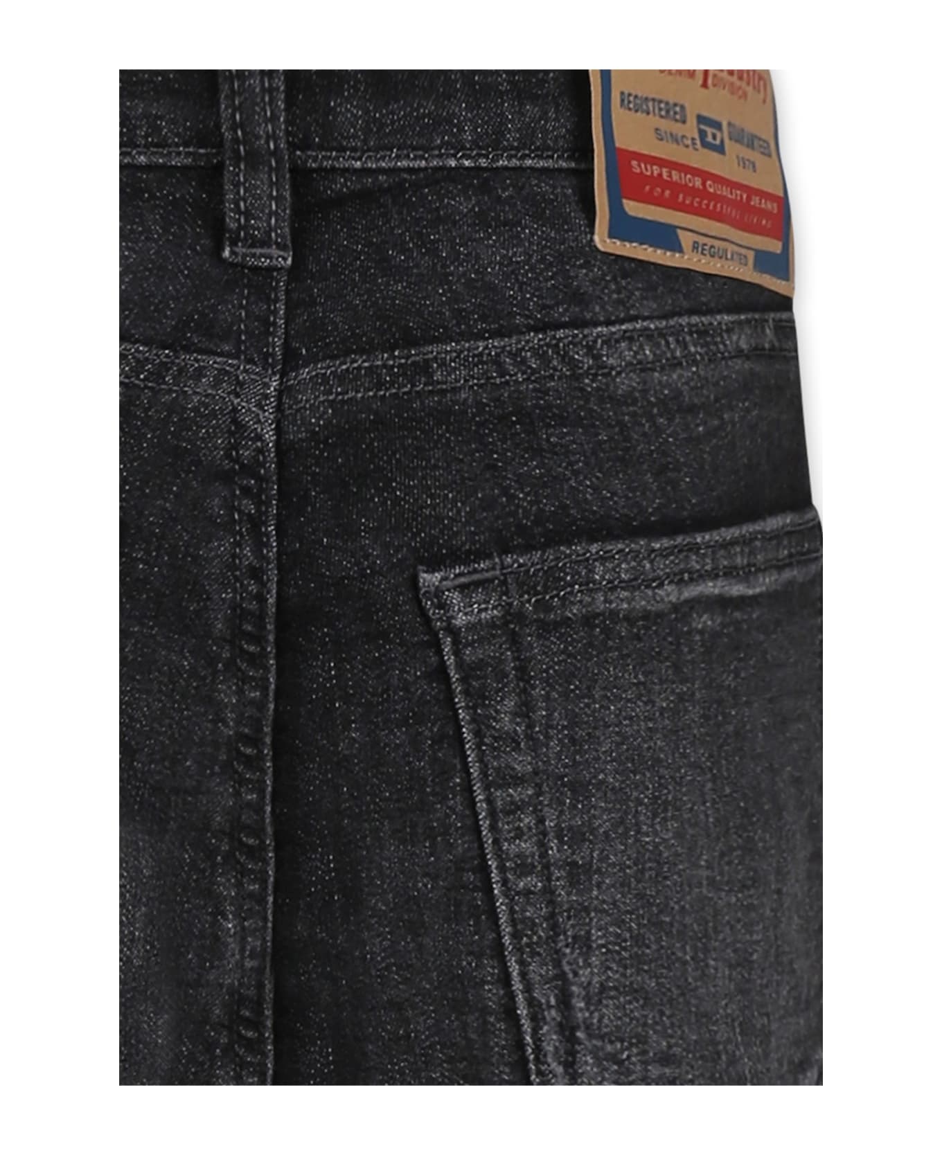 Diesel Black Jeans For Boy - Black