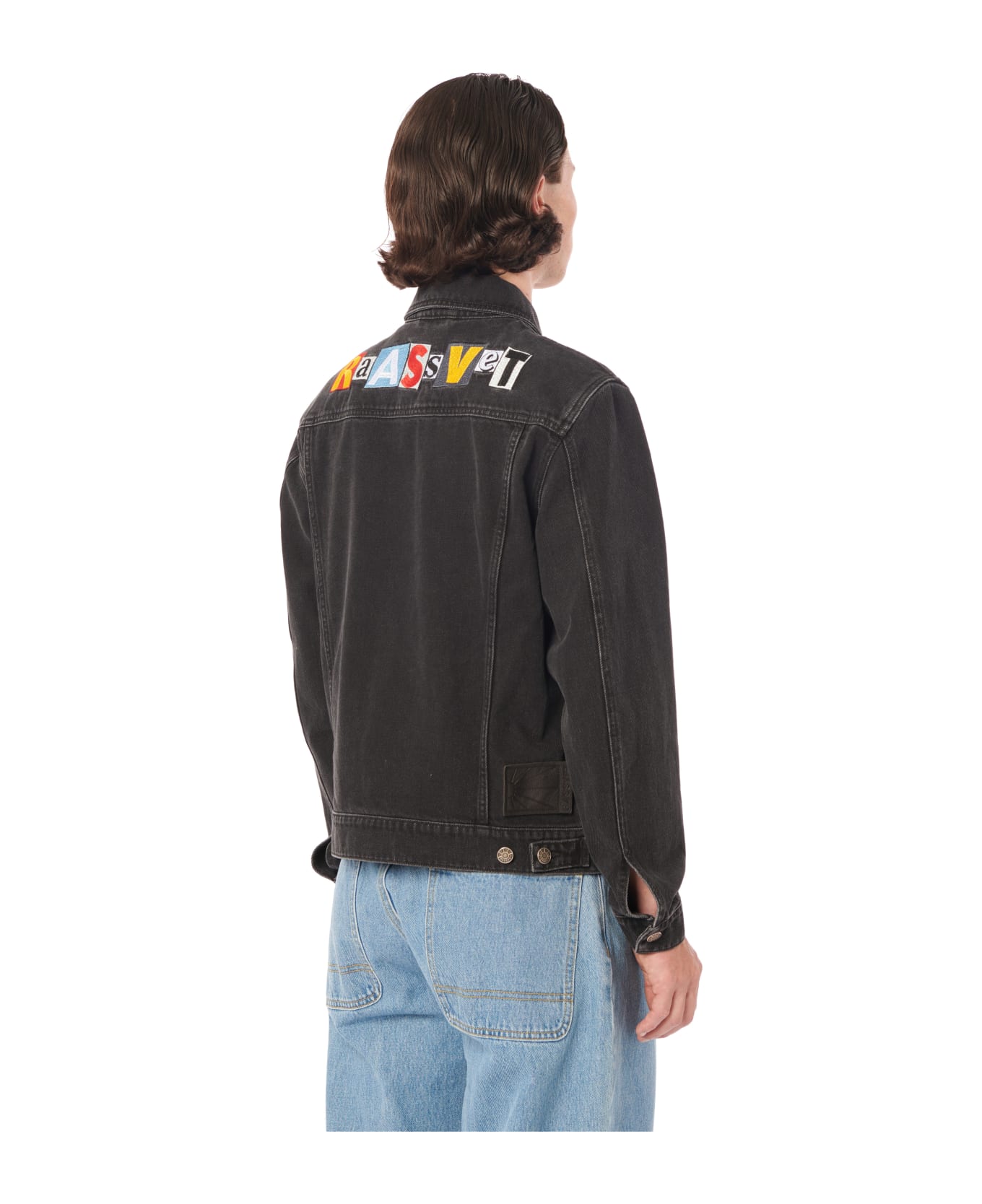 PACCBET Typo Classic Denim Jacket Woven - Black