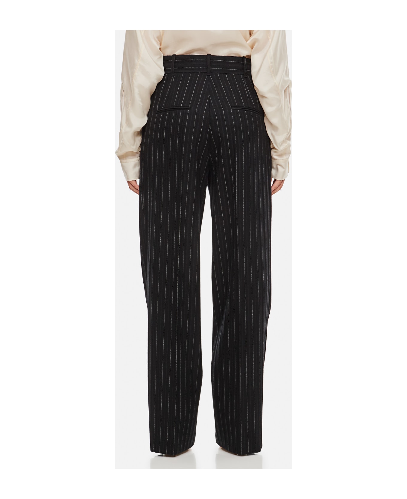 Quira Wool Suit Trousers - Black