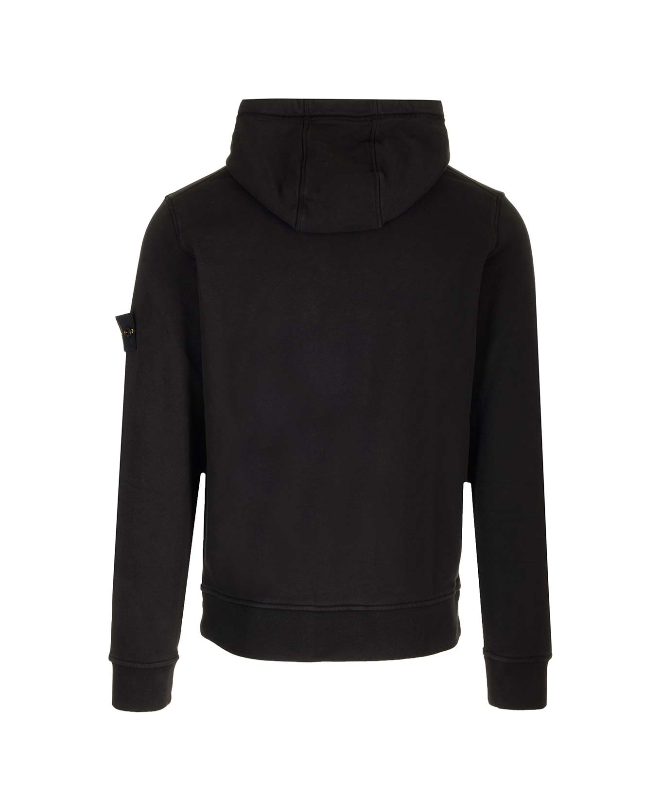 Stone Island Hooded Sweatshirt - Black