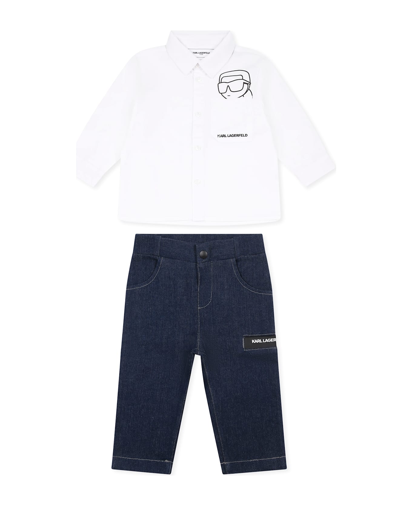 Karl Lagerfeld Kids Multicolor Suit For Baby Boy With Karl Lagerfeld - Multicolor