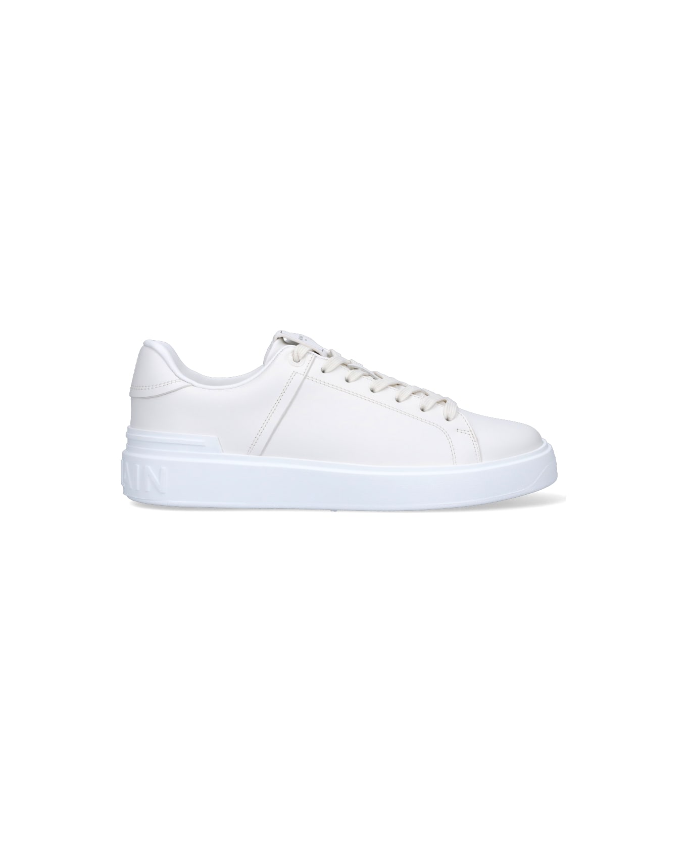 Balmain 'b-court' Low-top Sneakers - WHITE