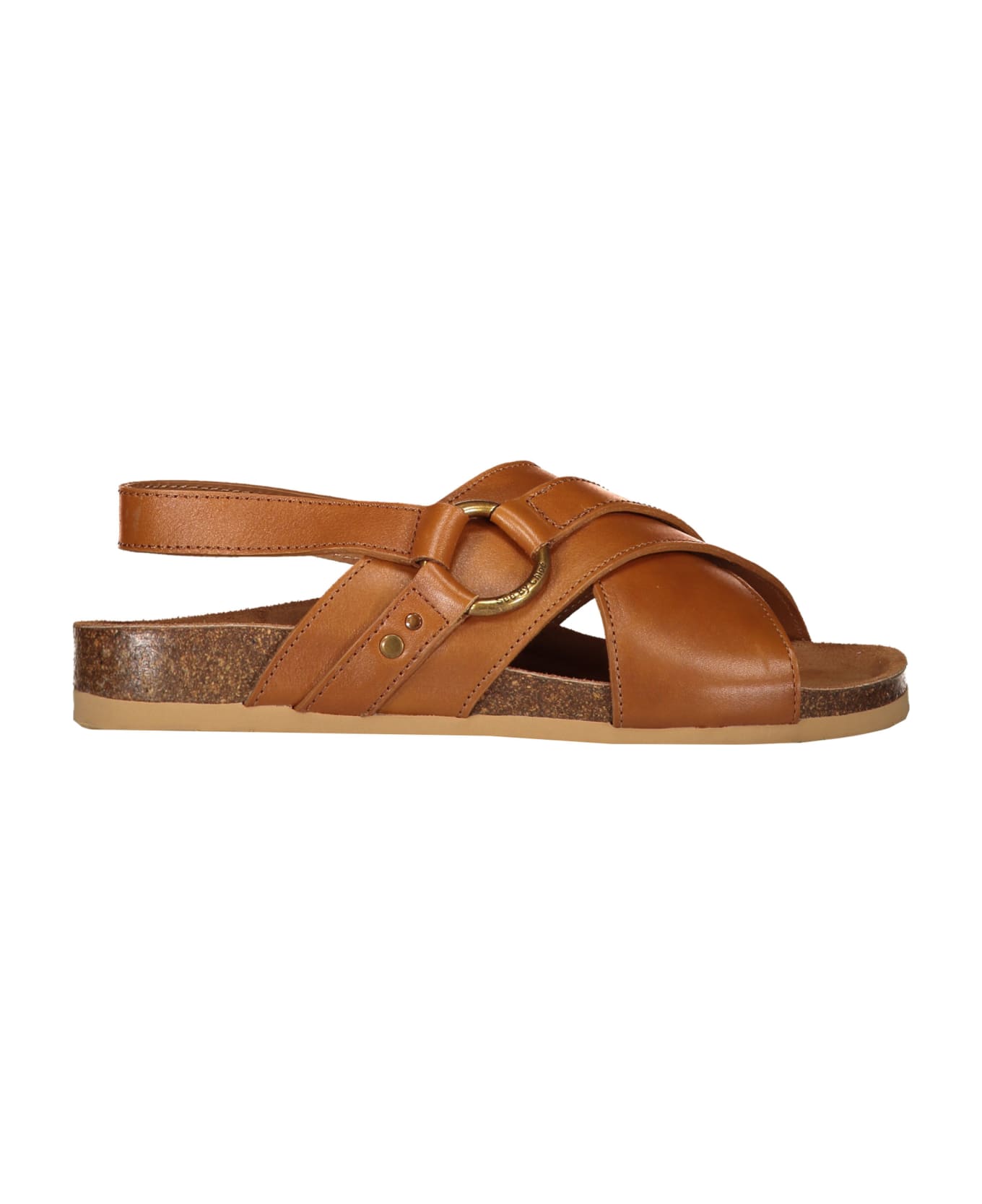 See by Chloé Leather Sandals - brown サンダル