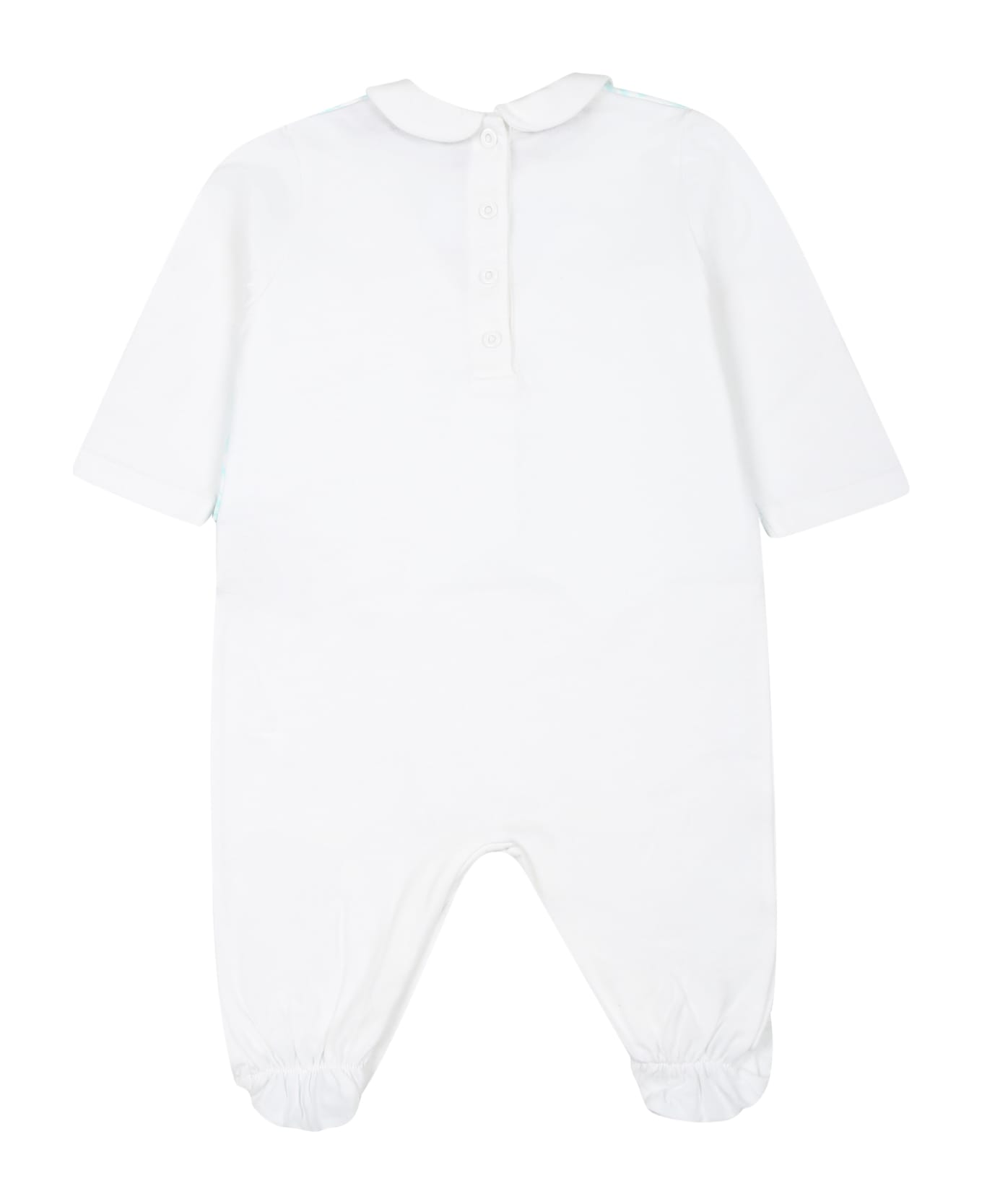 Missoni White Serfor Baby Boy With Chevron Pattern - White