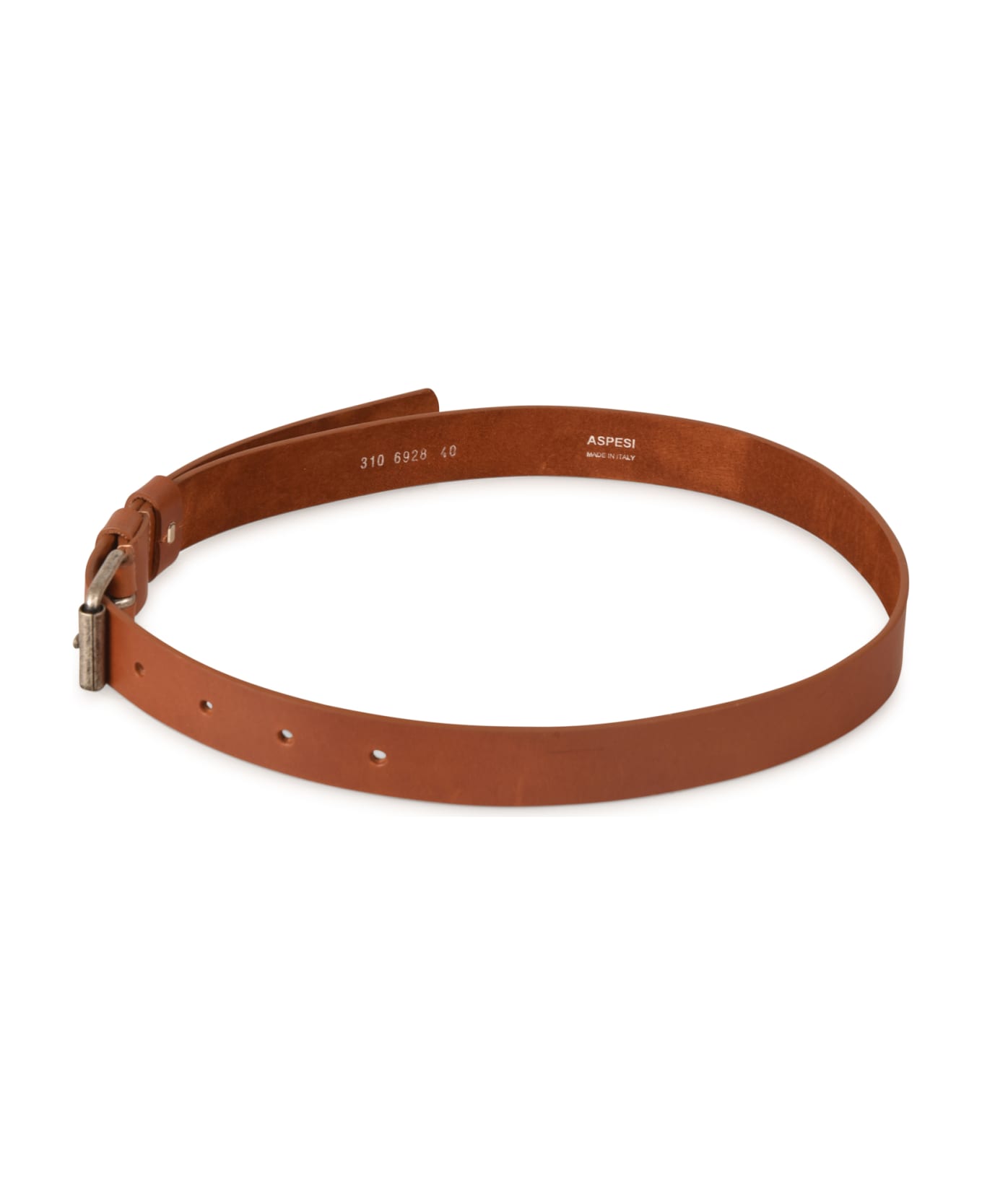Aspesi Square Buckle Belt - Leather
