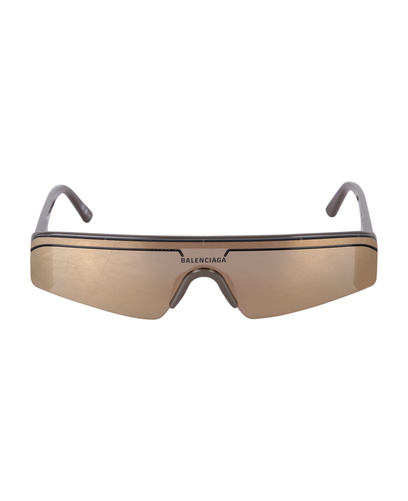 Balenciaga Ski Rectangle Sunglasses - Grey サングラス