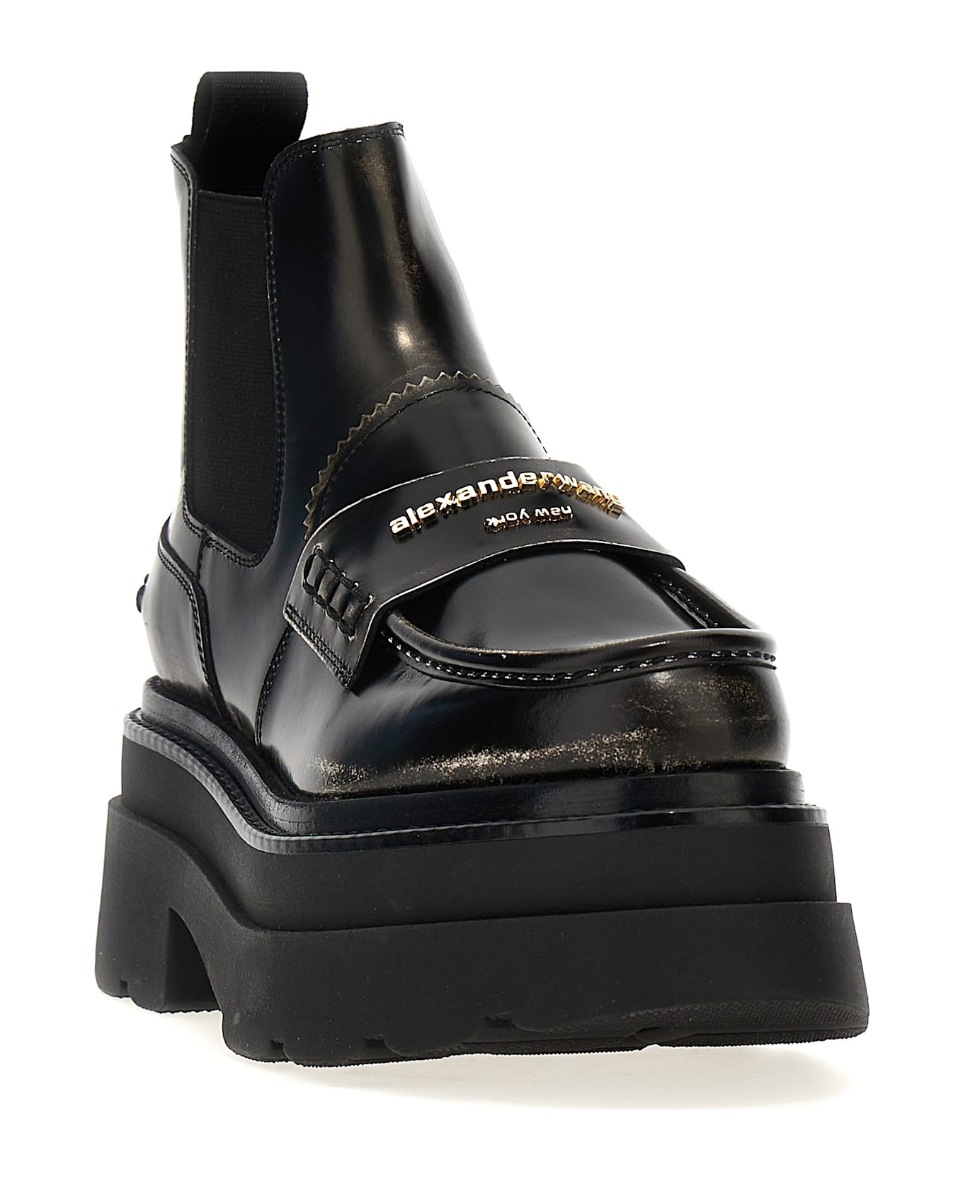 Alexander Wang 'carter Ankle Platform' Ankle Boots - Black  