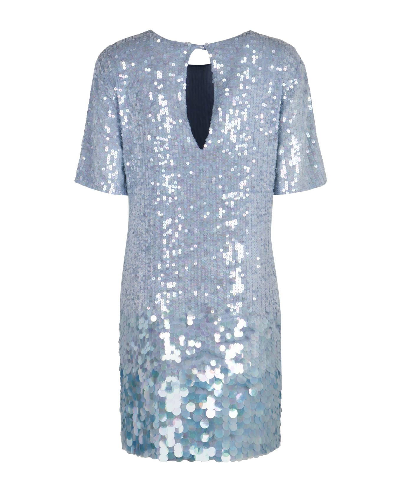 Parosh Sequin Mini-dress - Light Blue