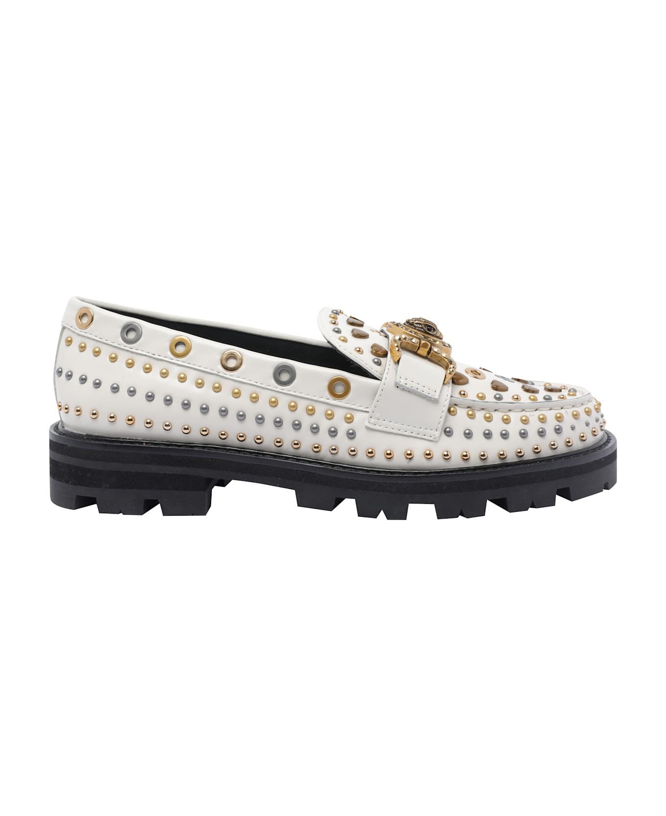 Kurt Geiger Mansion Studs Loafers - White