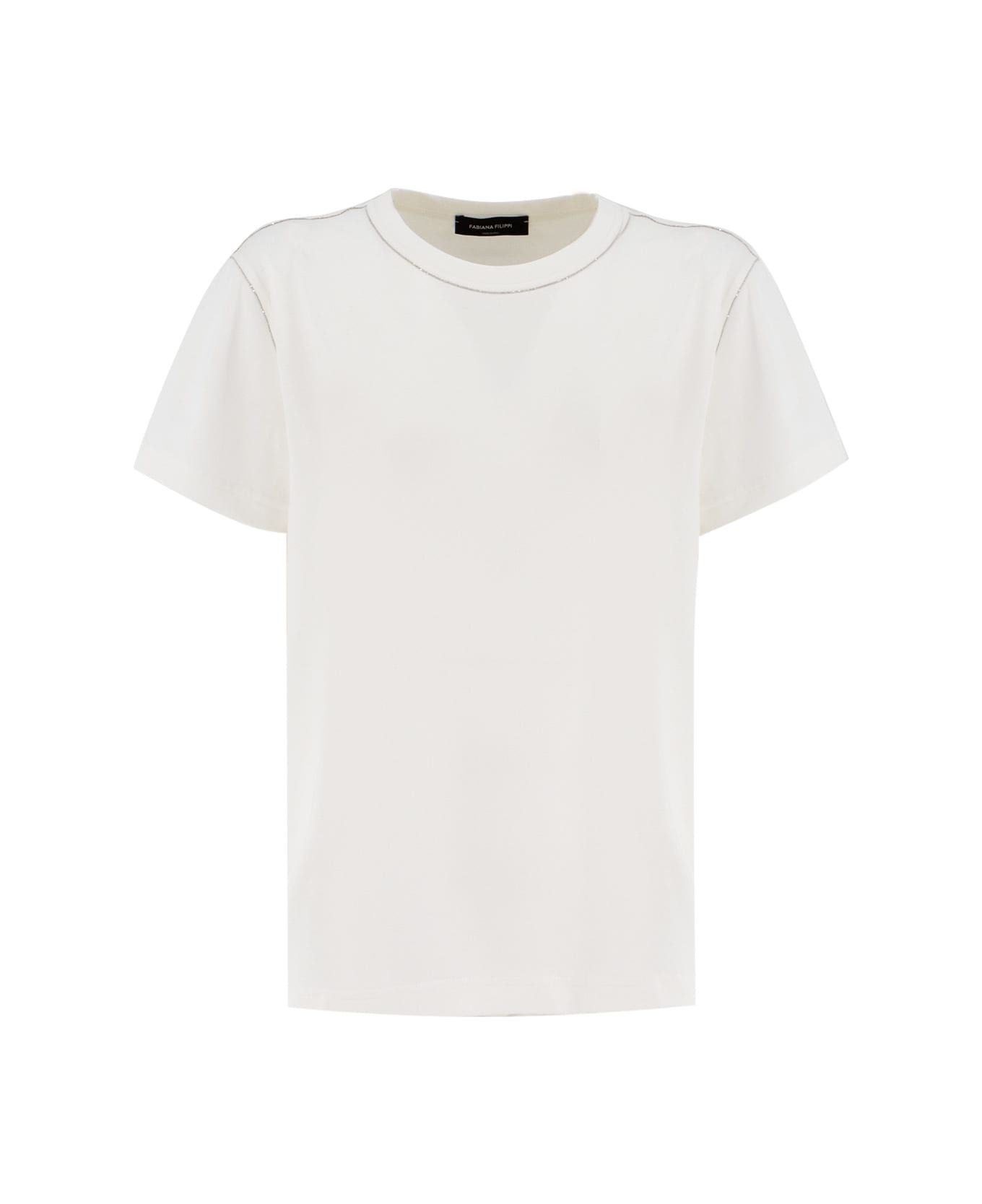 FABIANA FILIPPI 半袖Tシャツ 42 ホワイト FABIANA FILIPPI 半袖Tシャツ 42 ホワイト - メルカリ