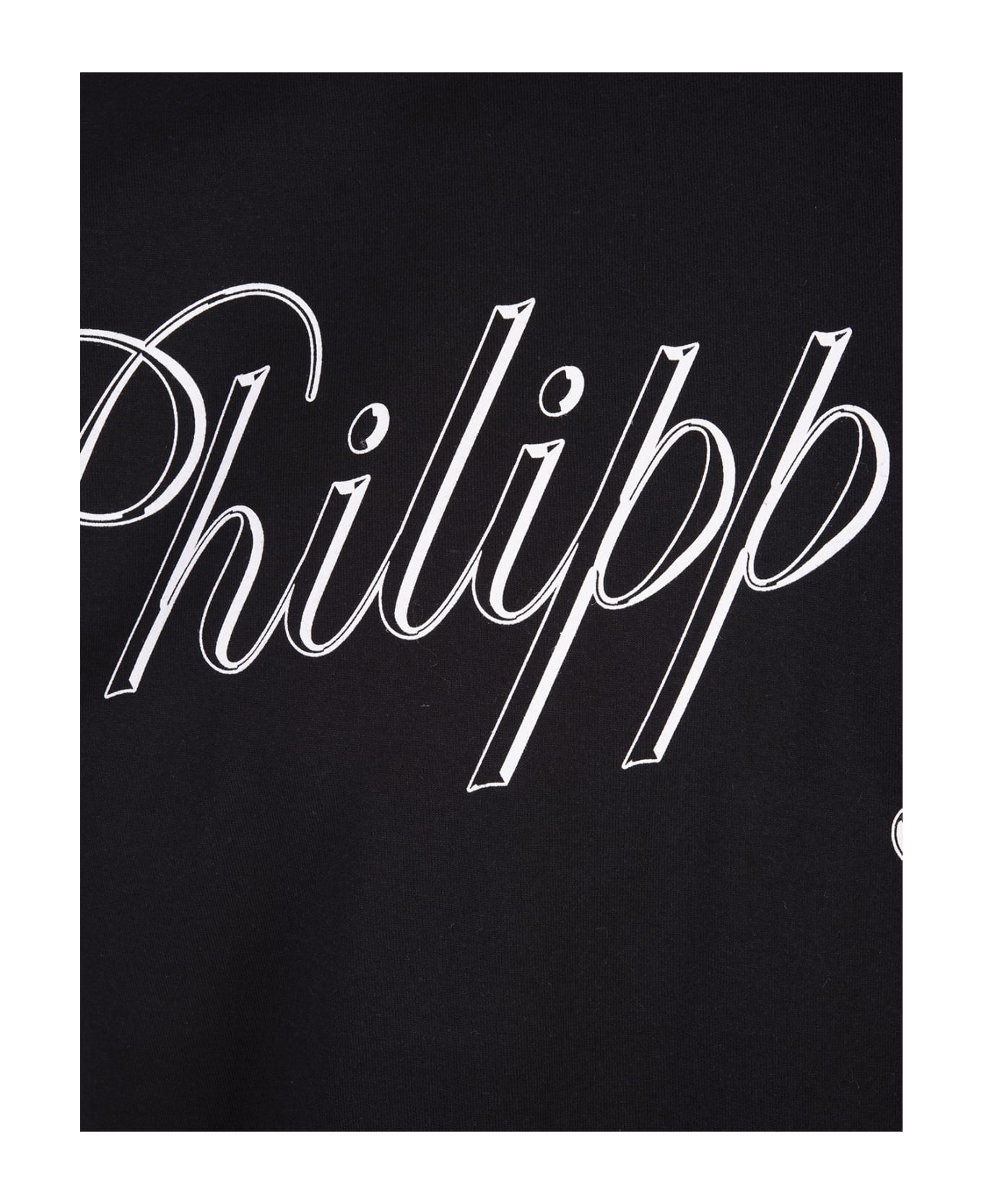Philipp Plein Black T-shirt With Philipp Plein Tm Print - Black