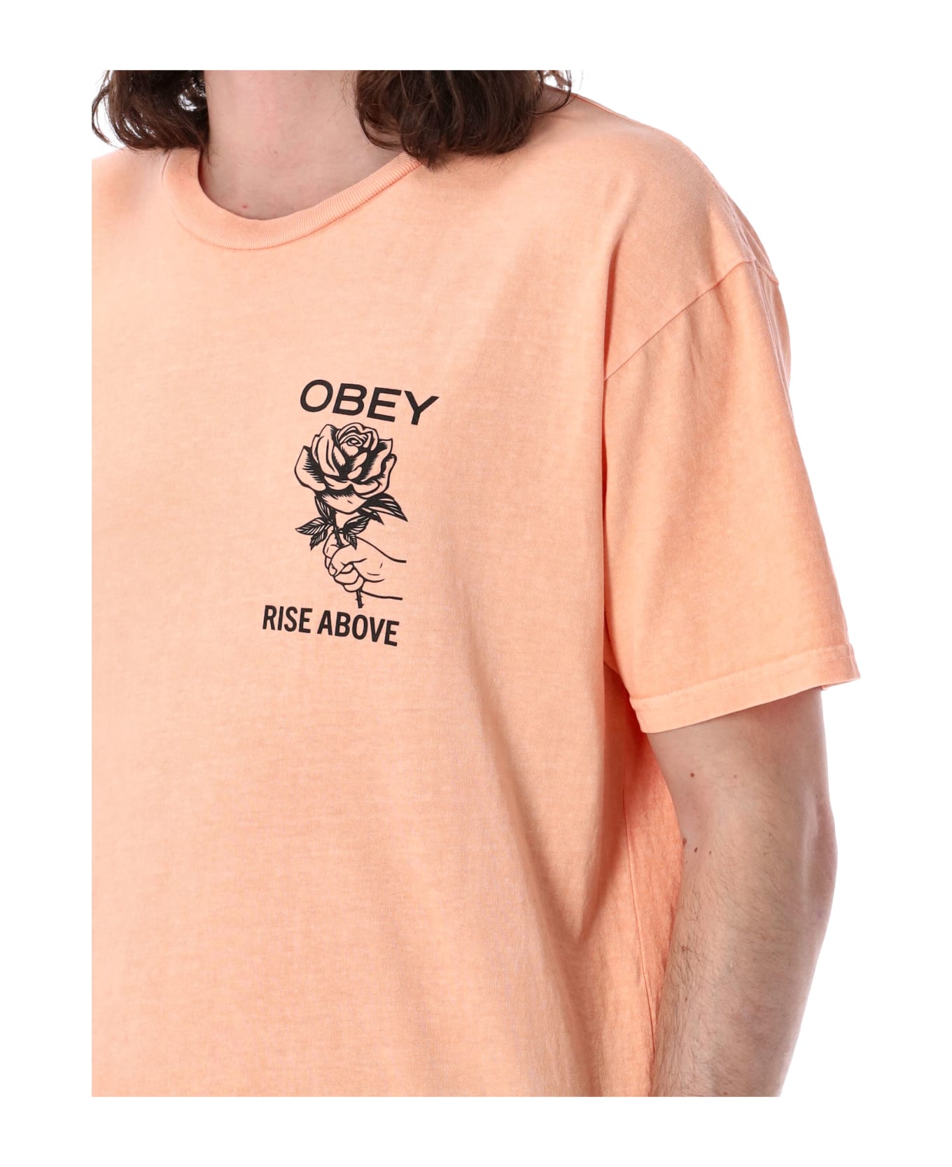 Obey Rise Above Rose Pigment T-shirt - PIGMENT PEACH