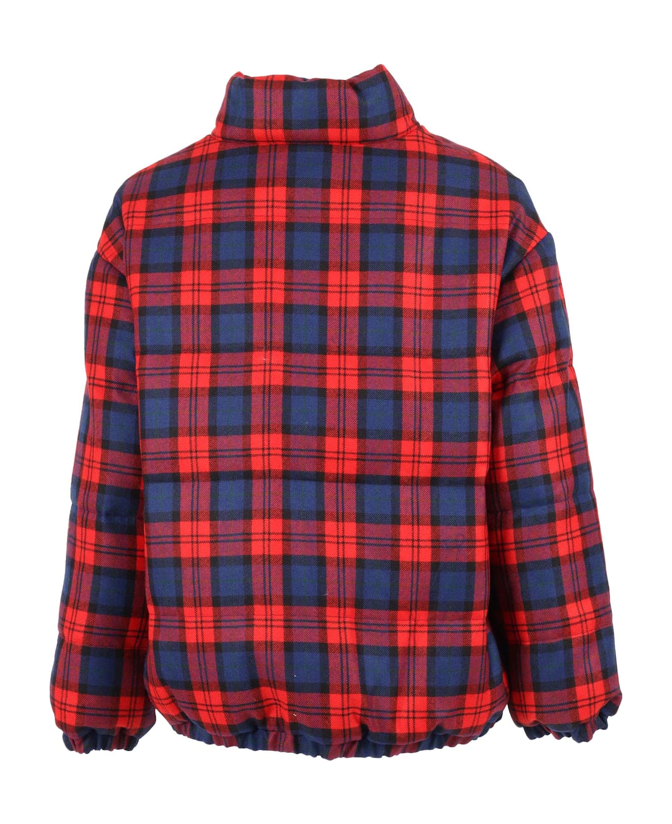 Fendi Red Tartan Down Jacket - RED
