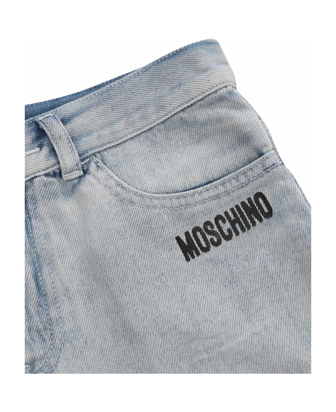 Moschino Denim Bermuda Shorts - BLUE