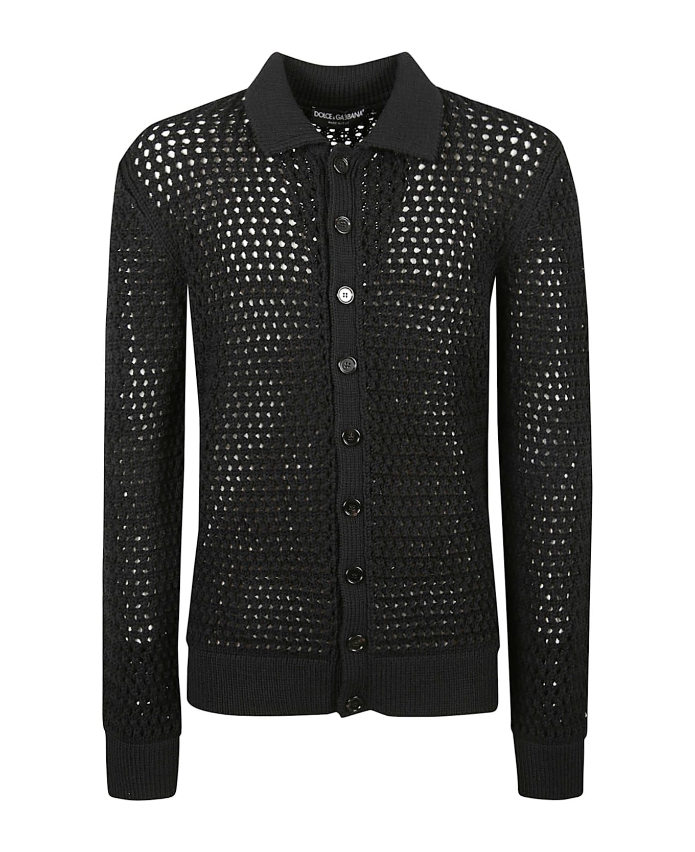 Dolce 
Gabbana Crochet Cardigan - Black