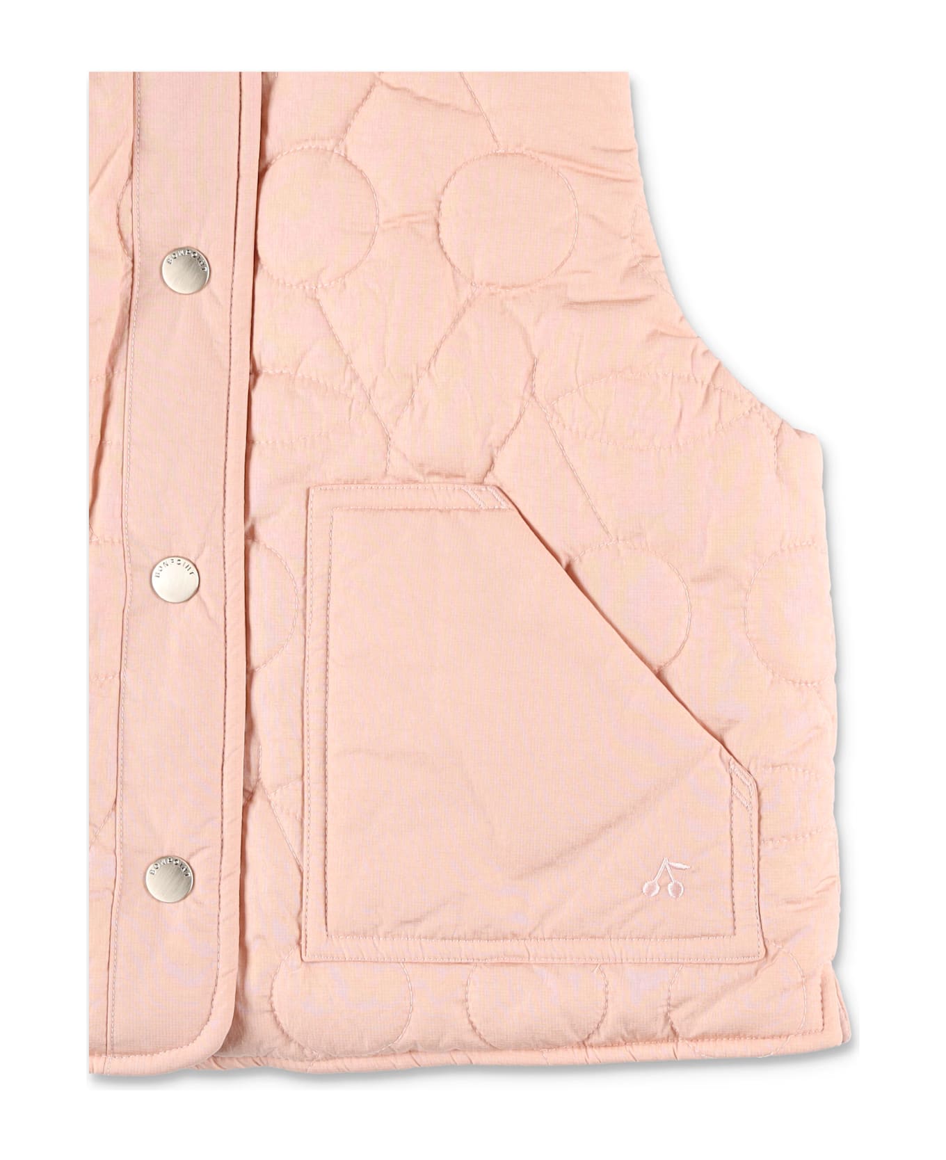 Bonpoint Jilian Quilted Pink Vest - ROSE